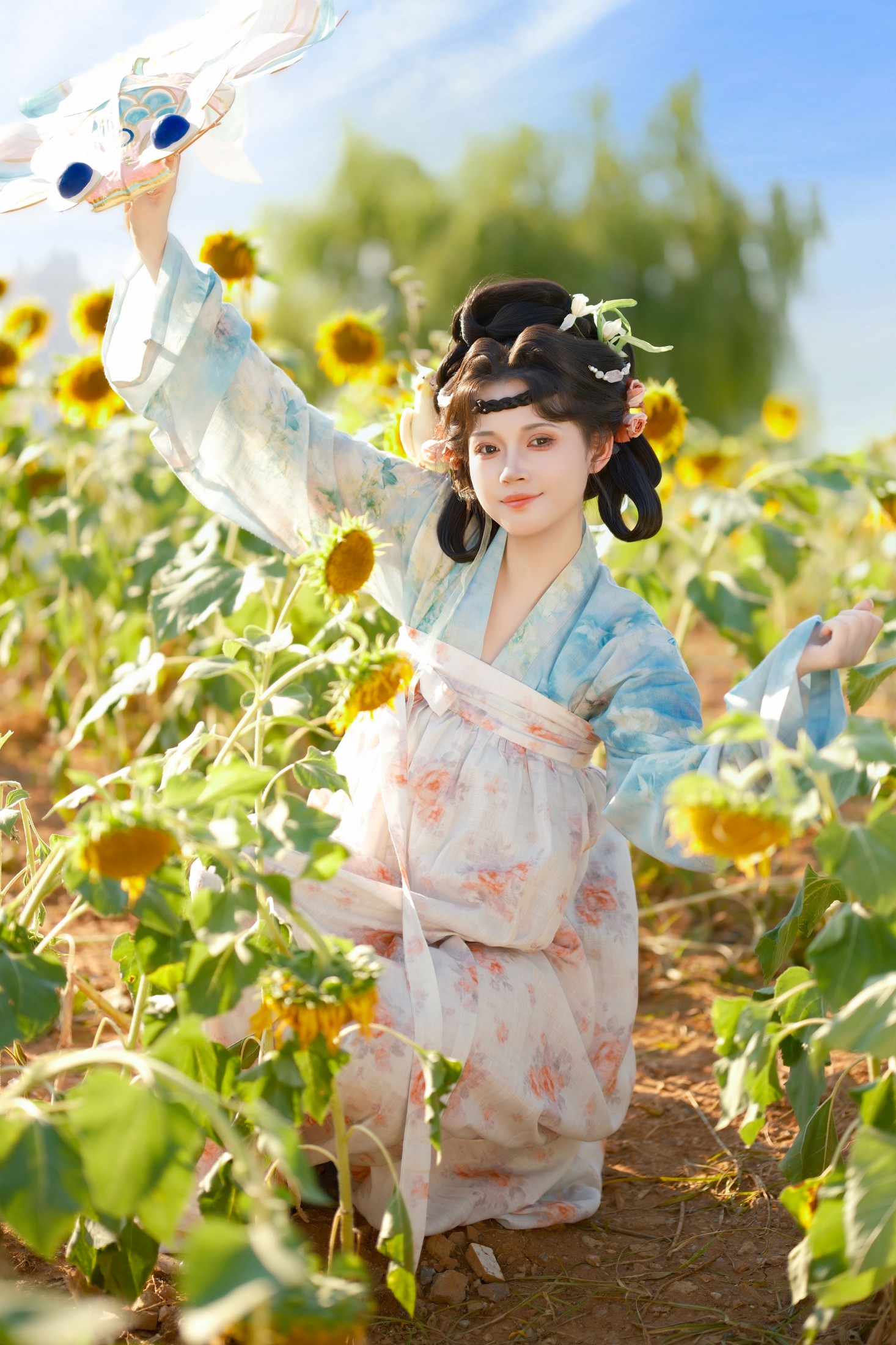 松饼啾啾 – 《向日葵少女》[56P] 插图5