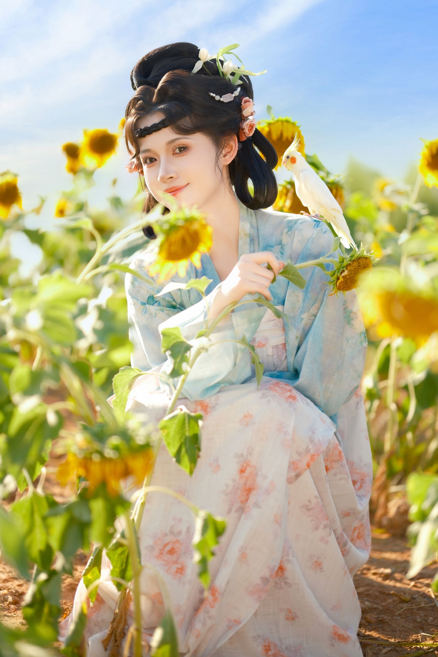 松饼啾啾 – 《向日葵少女》[56P] 插图4