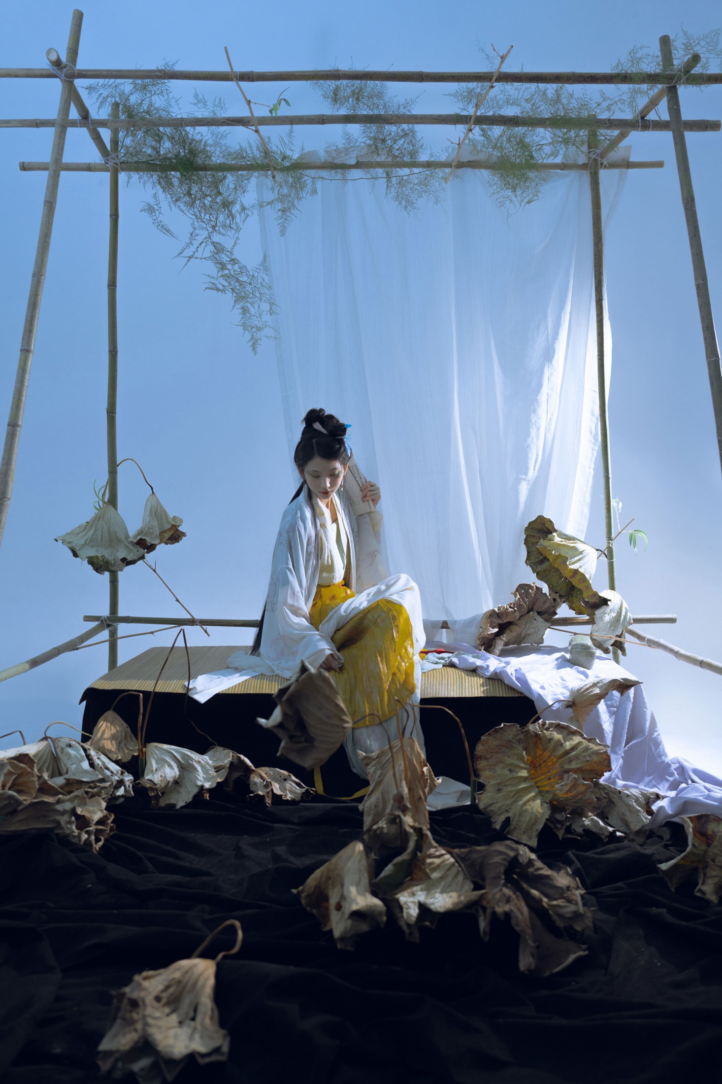 二一芝 – 《留得残荷听雨声》[28P]-66COS