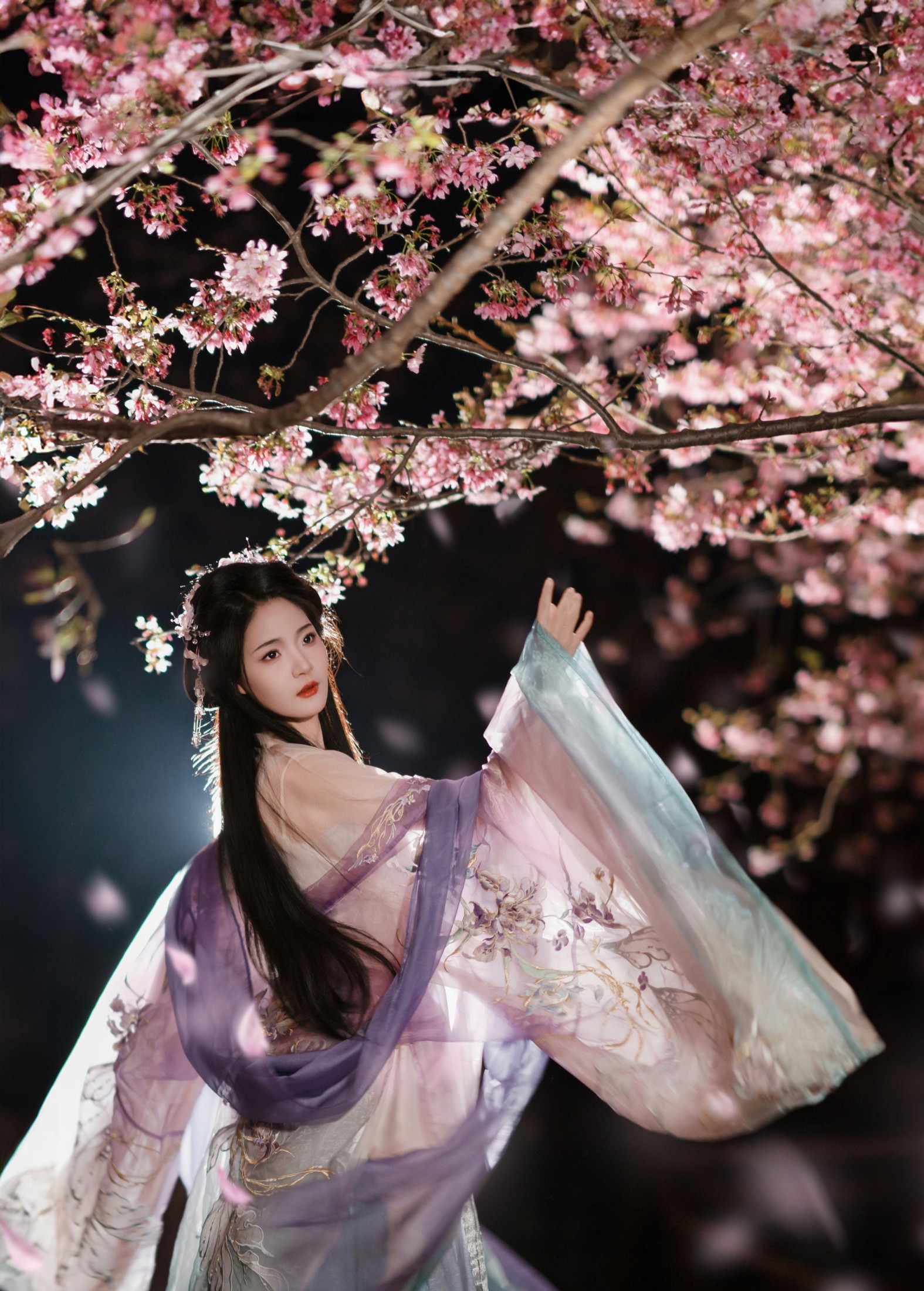 南栀nz – 《夜樱古风人像拍摄》[14P] 插图2