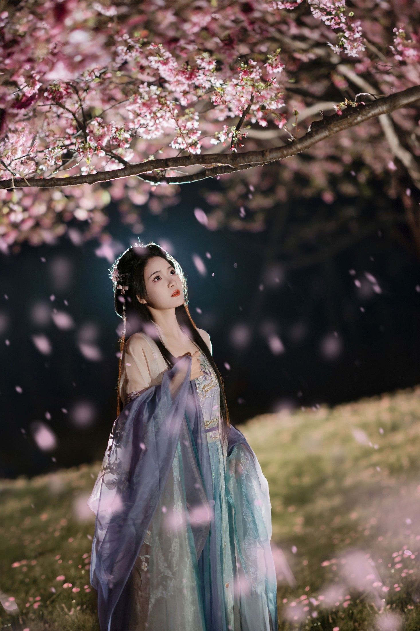 南栀nz – 《夜樱古风人像拍摄》[14P] 插图5