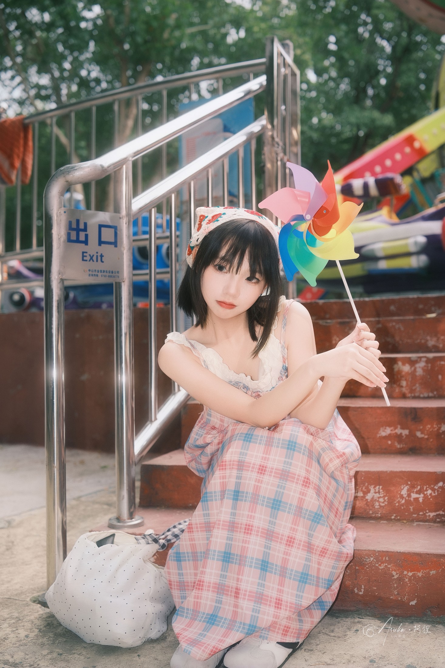 – 《日系可爱少女游乐场一日游》[20P]-66COS