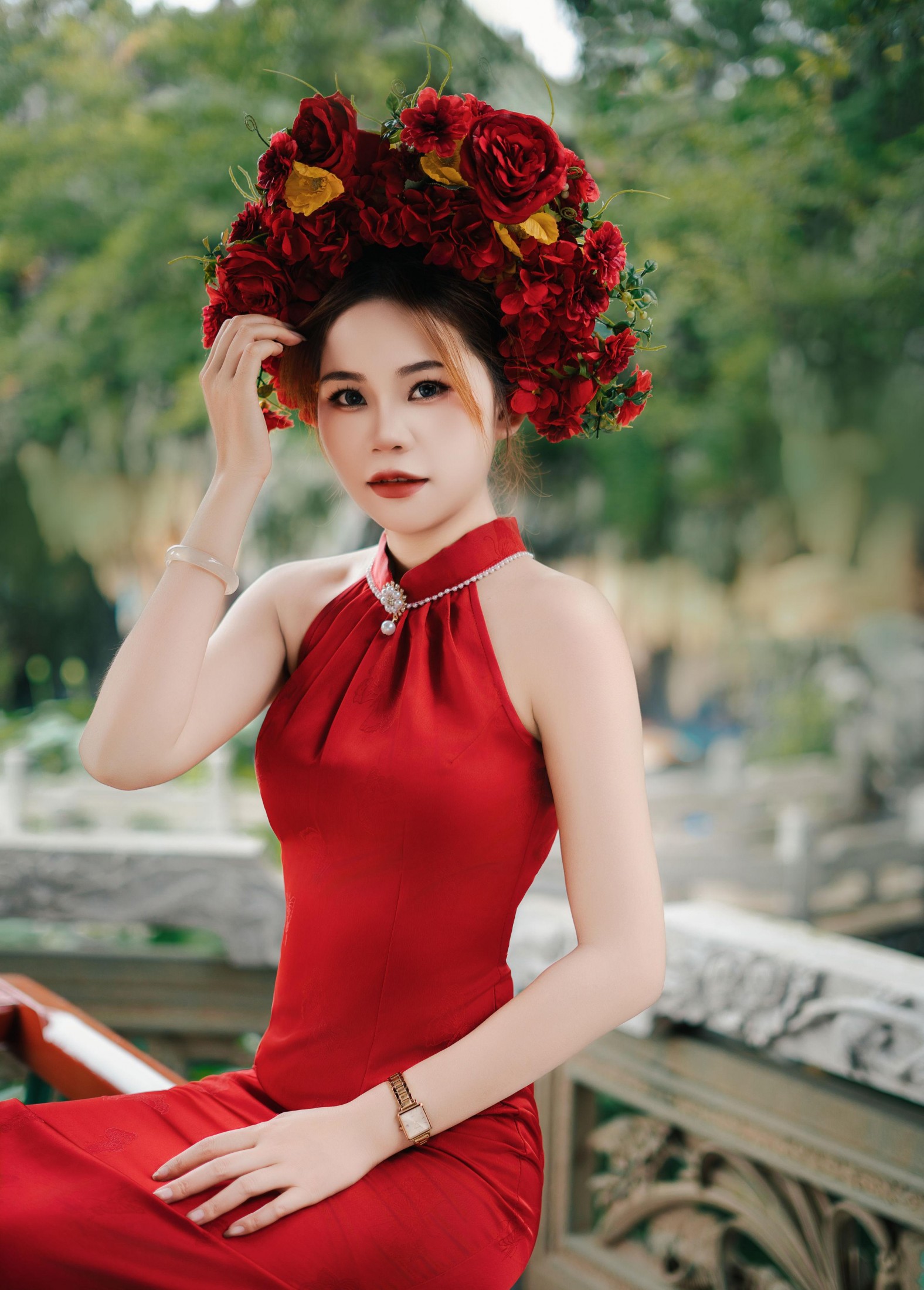 草莓熊 – 《簪花少女》[11P] 插图2