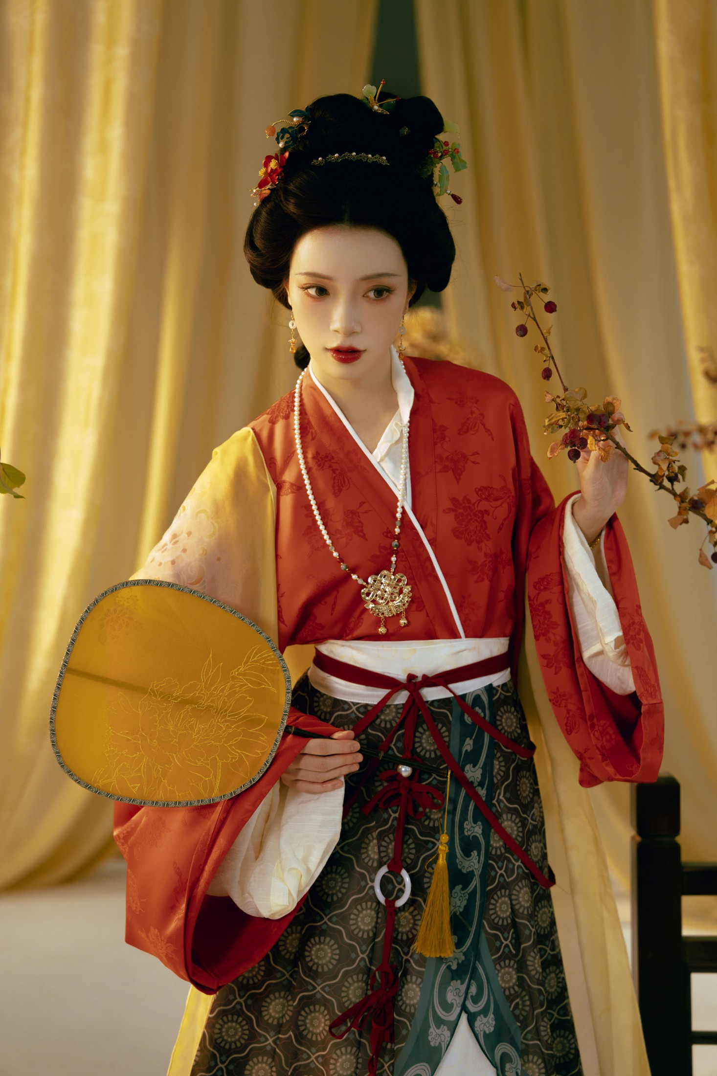 桃迟 – 《仕女图|一穗灯花似梦中》[13P]-66COS