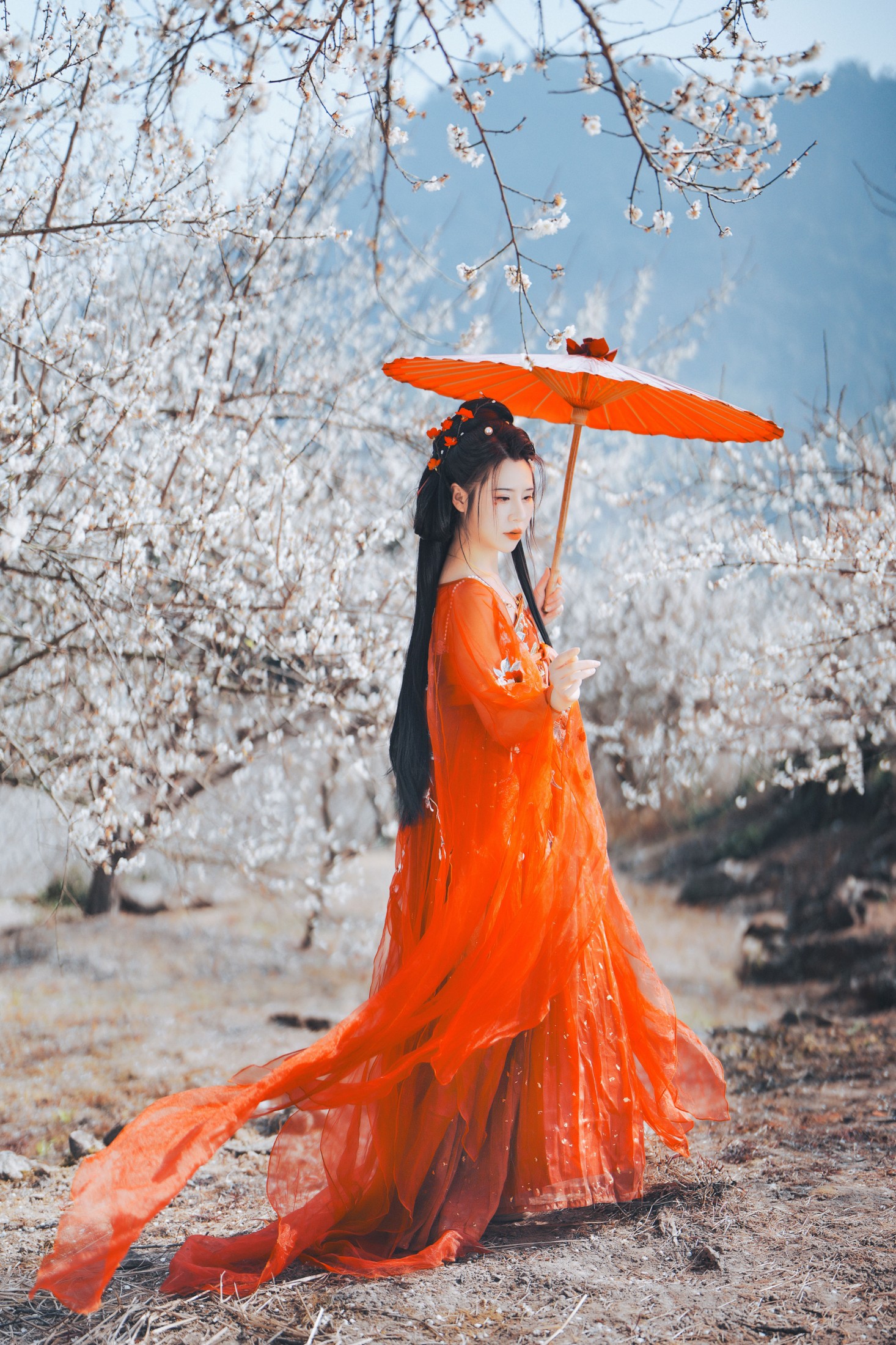 浅月没有月 – 《梅花古风人像拍摄》[18P]-66COS