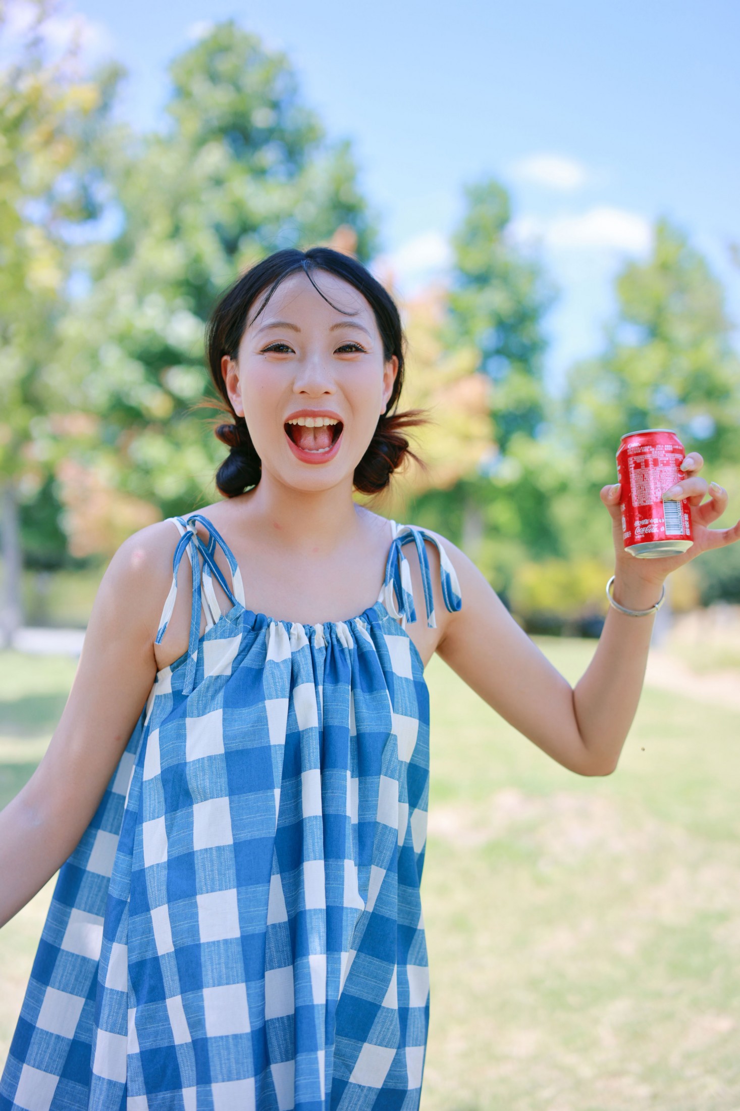小u – 《蓝格子沙滩》[25P]-66COS