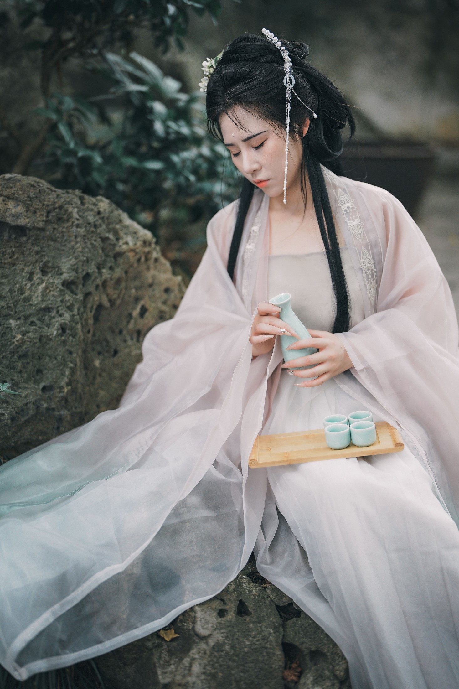 浅月没有月 – 《古风人像拍摄（桂斋）》[14P]-66COS