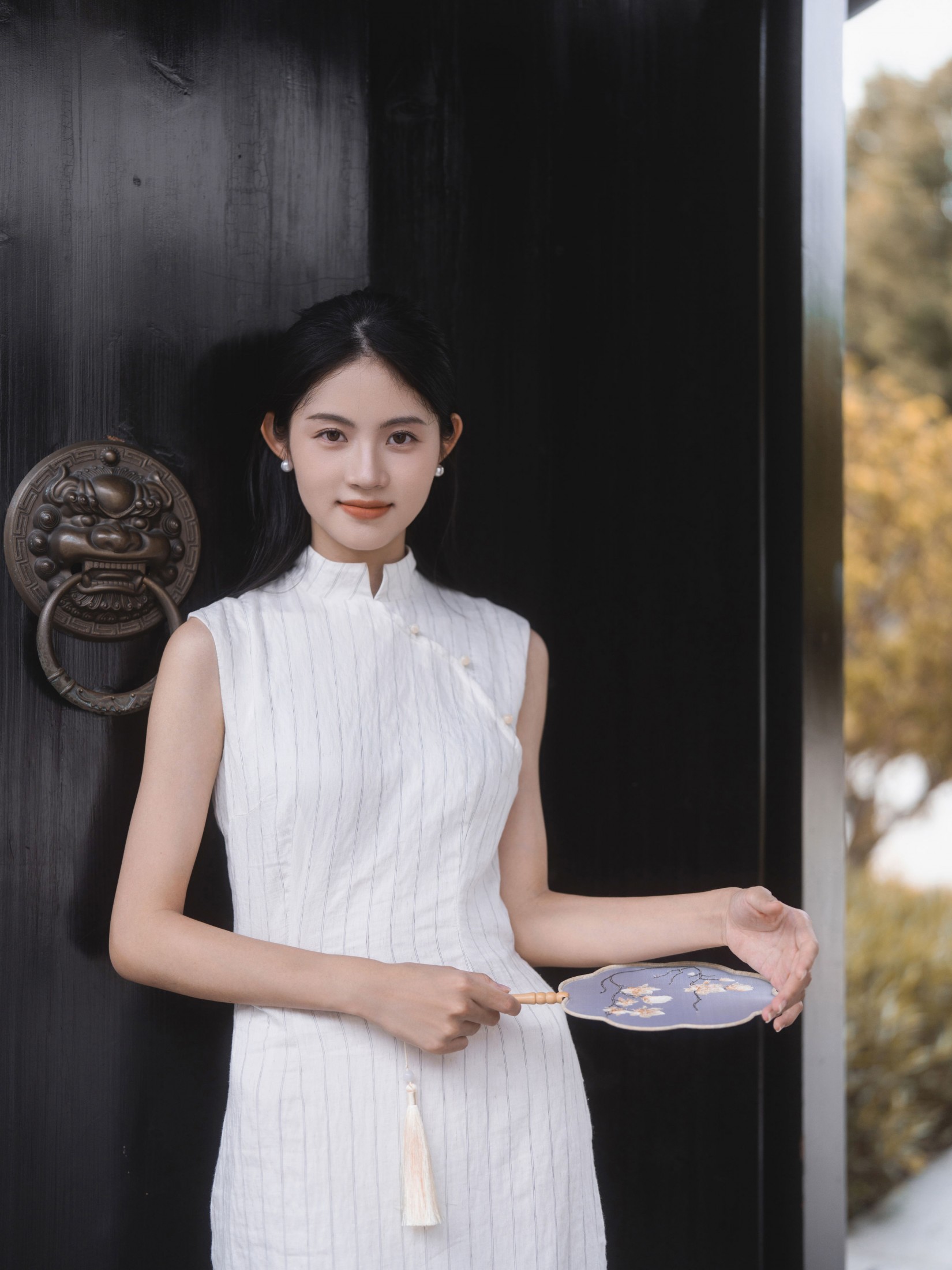 小橙 – 《来自东方大地的美｜复古新中式旗袍》[12P]-66COS