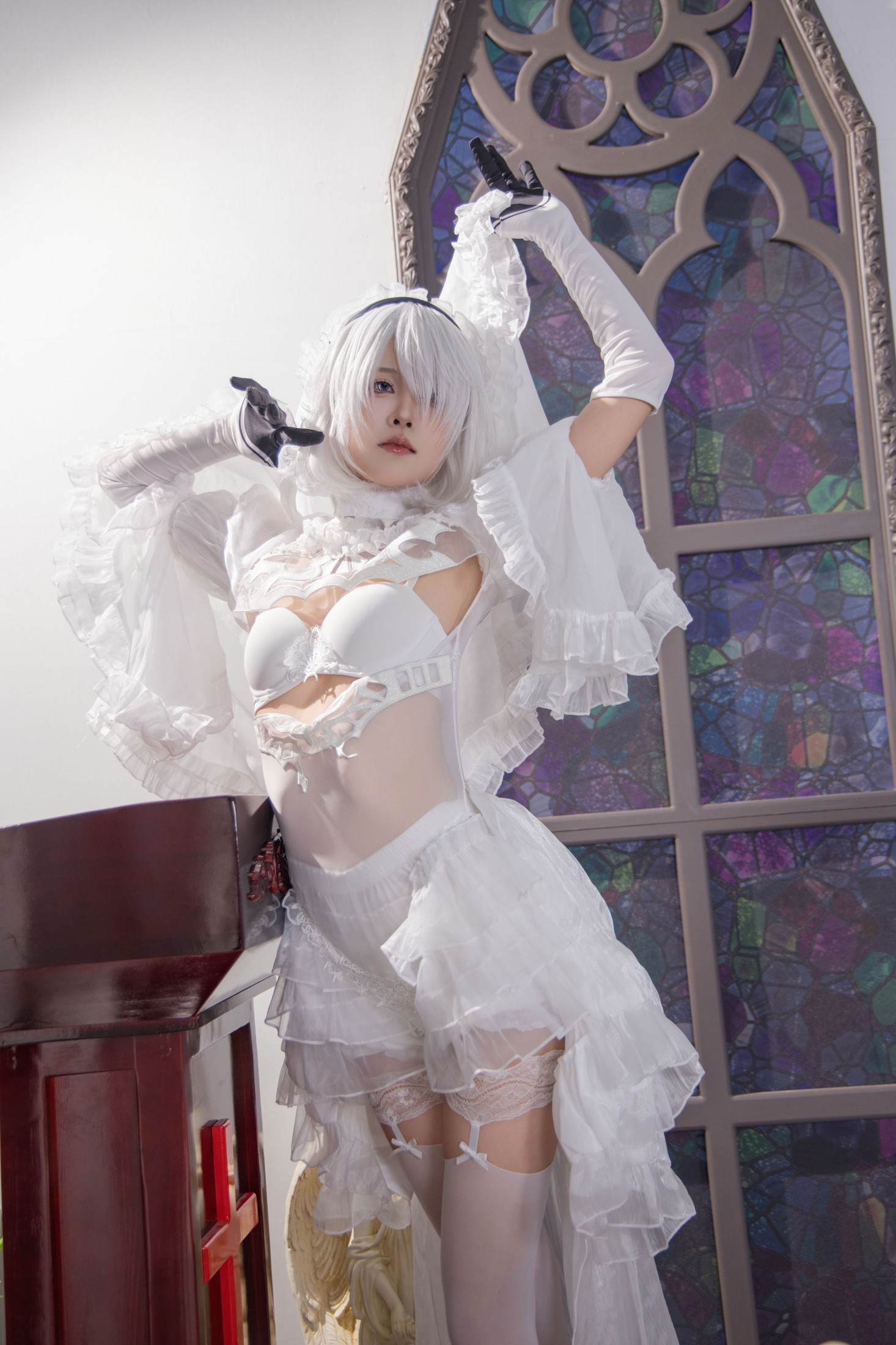 西园寺Sakura – 《纯白誓约：2B的圣咏与剑舞》[38P] 插图4