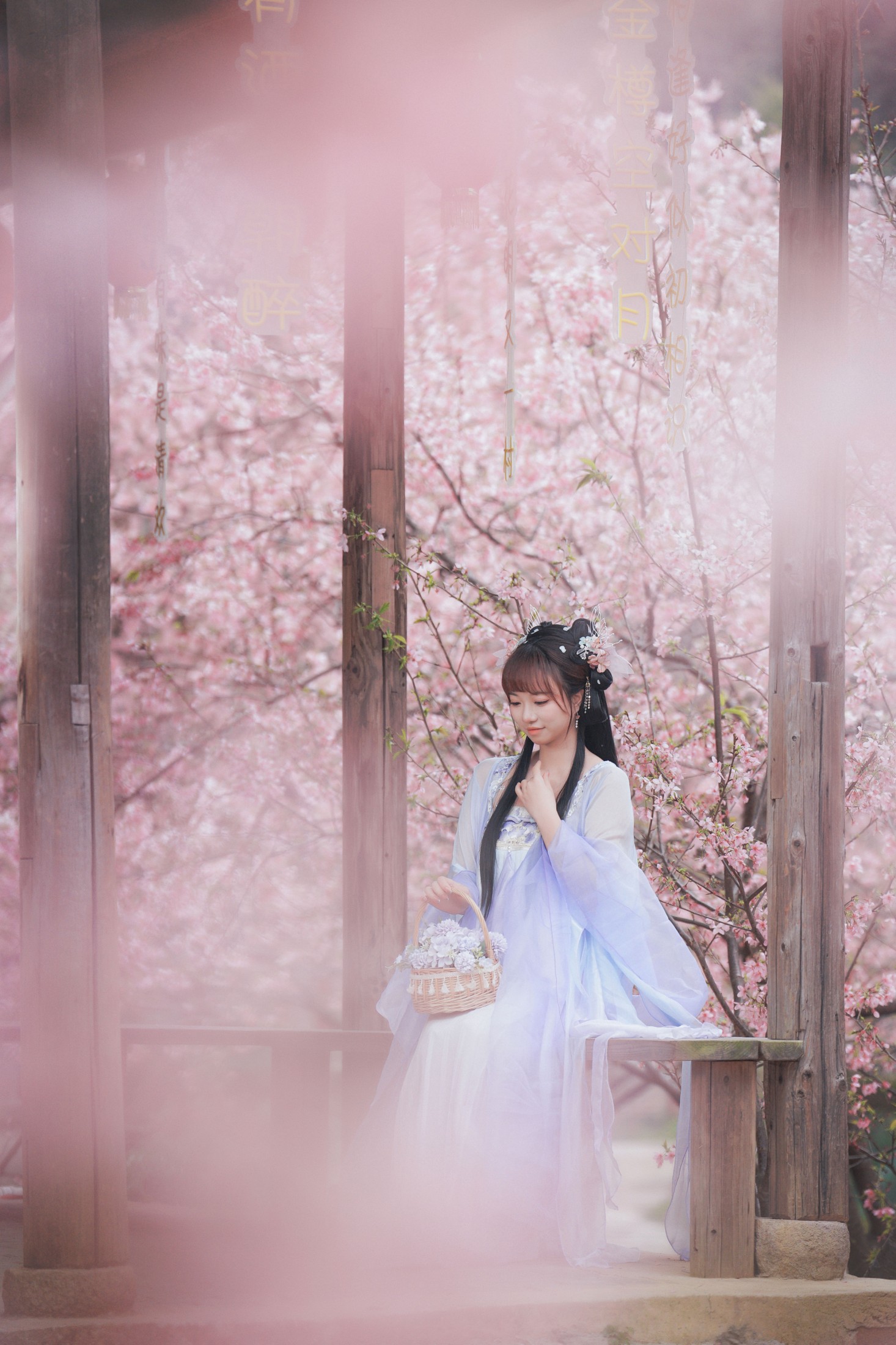 阿咩咩咩 – 《古风人像拍摄-樱花-陌上花开》[16P] 插图3