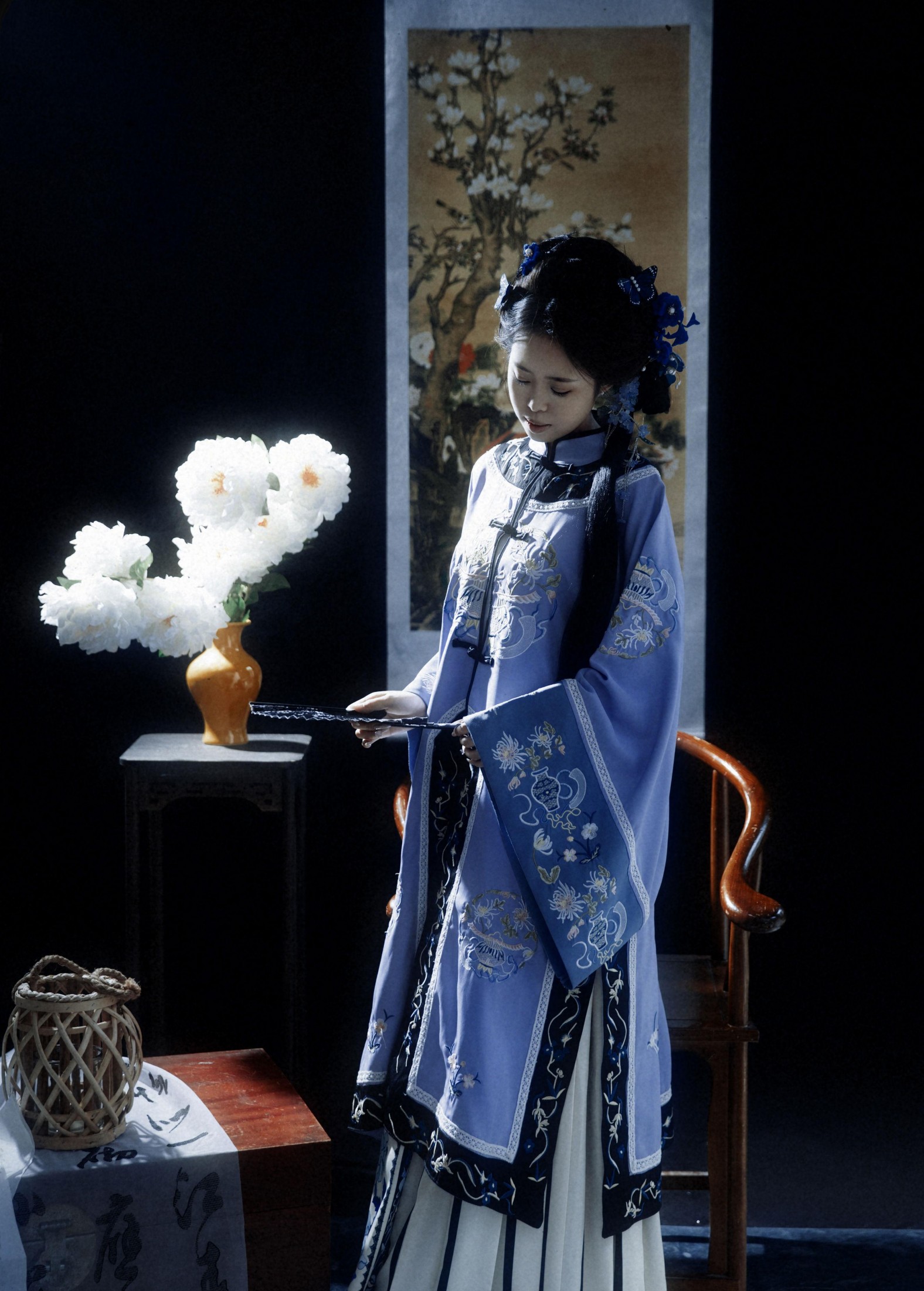 瑶瑶 – 《清韵·蓝裳闺阁的笔墨风华》[12P] 插图2