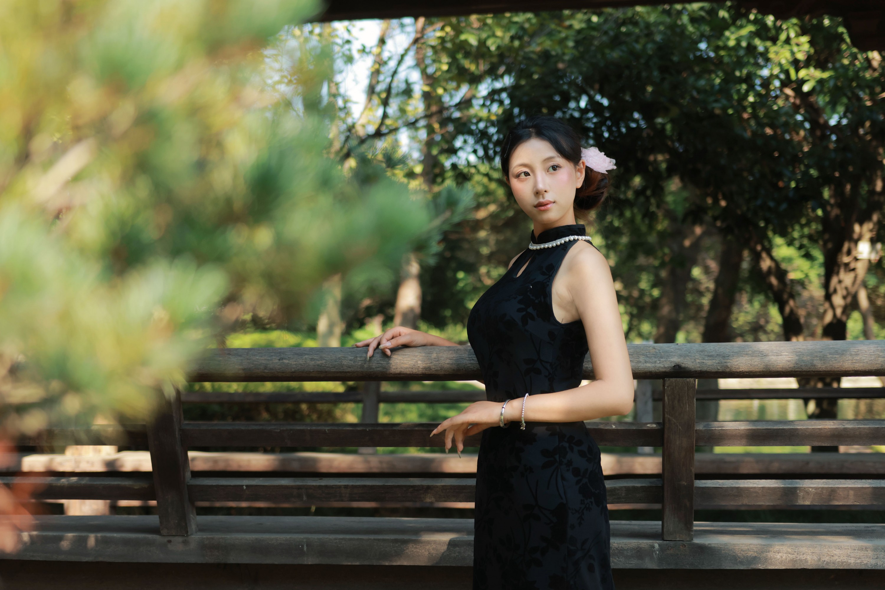 小u – 《黑色珍珠旗袍》[42P] 插图5