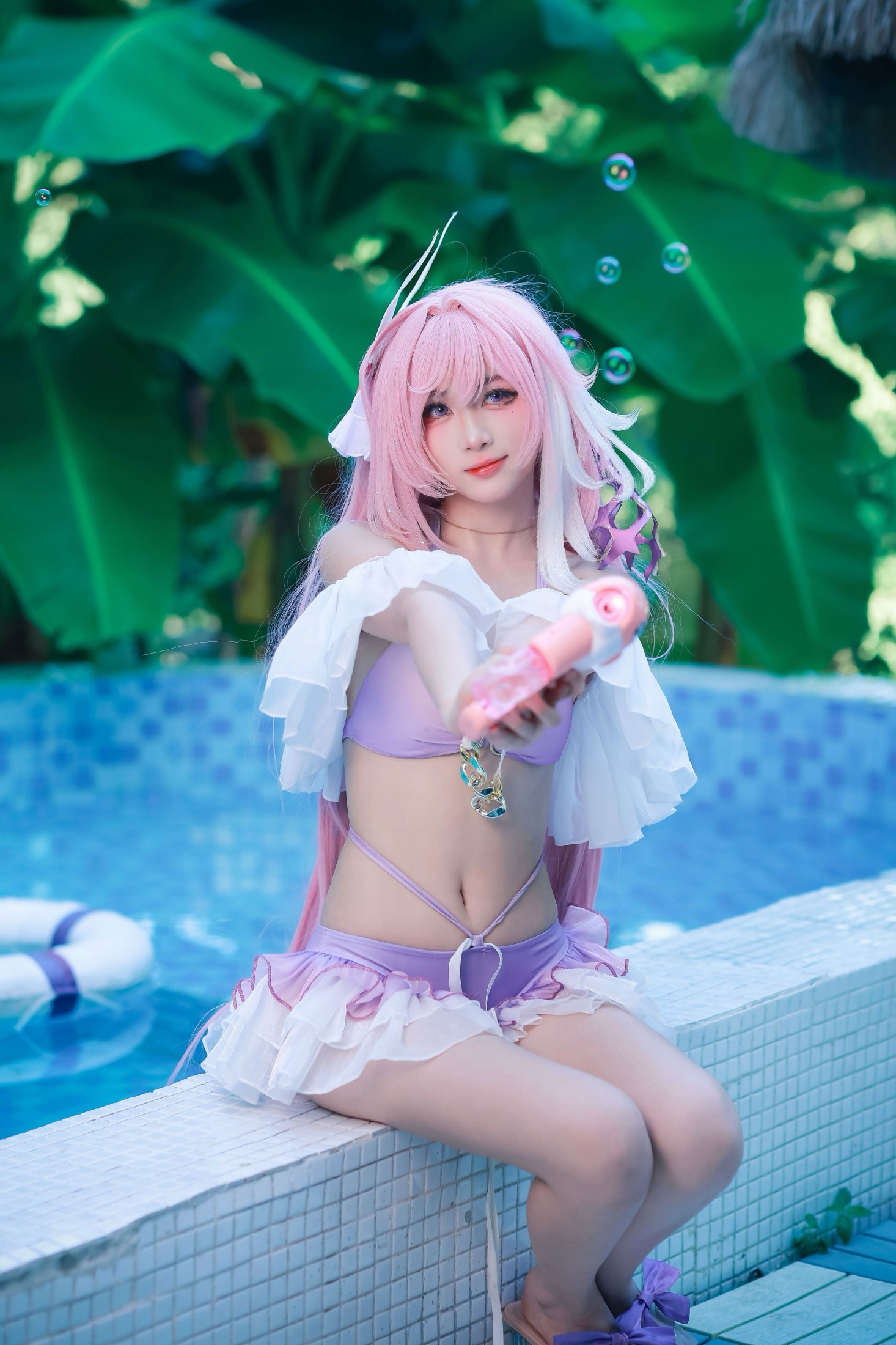火鸡面重度依赖 – 《泳池边的粉色小蛋糕是爱莉希雅本人掉进夏天啦！ 》[32P] 插图5