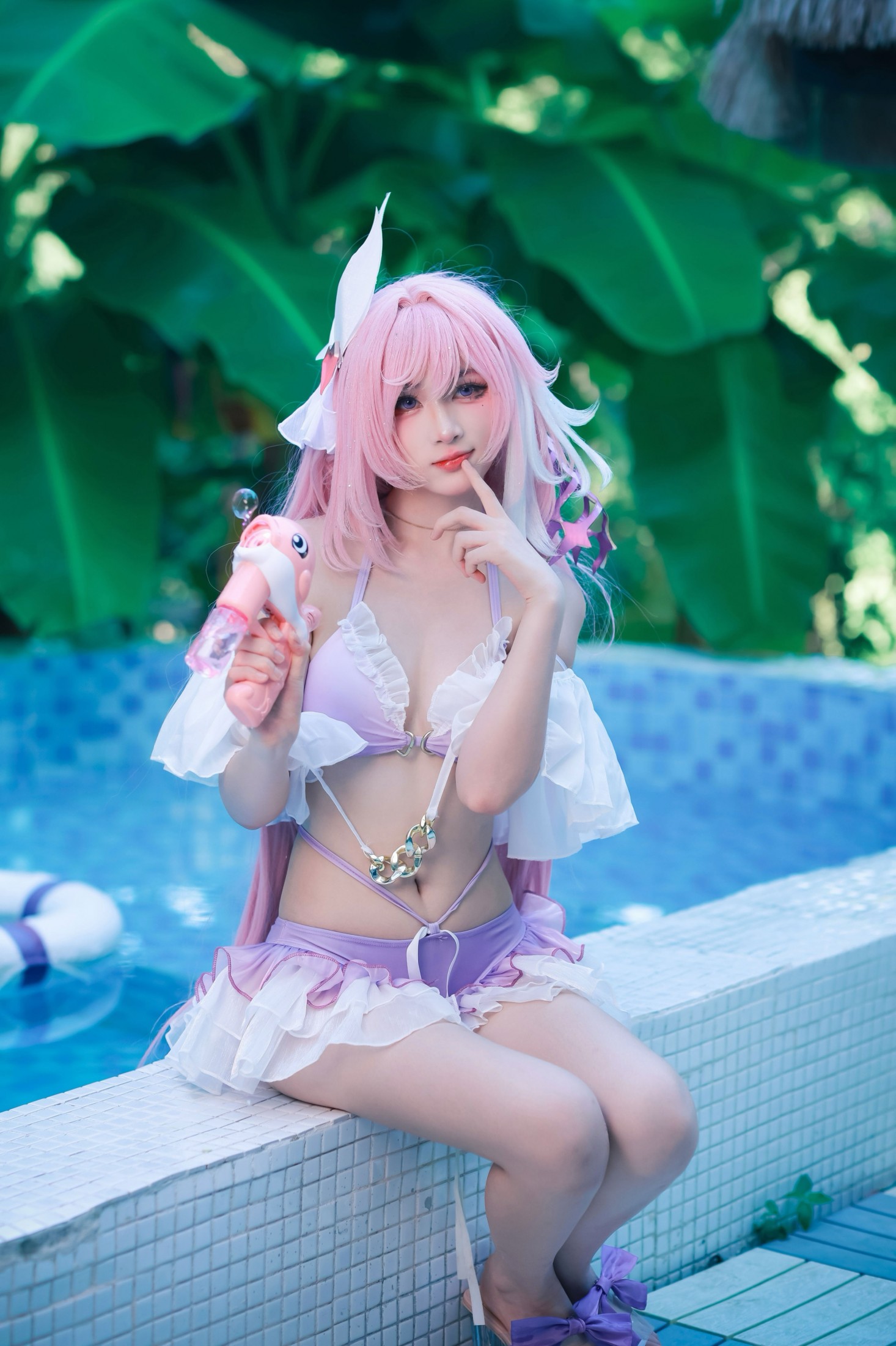 火鸡面重度依赖 – 《泳池边的粉色小蛋糕是爱莉希雅本人掉进夏天啦！ 》[32P] 插图3