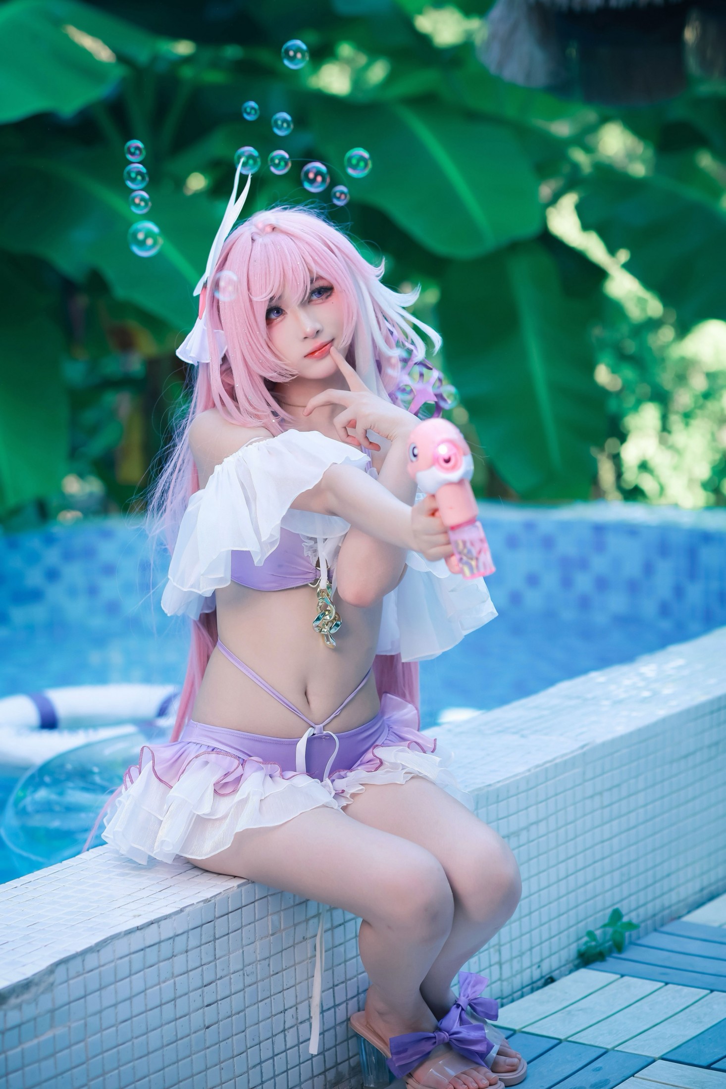 火鸡面重度依赖 – 《泳池边的粉色小蛋糕是爱莉希雅本人掉进夏天啦！ 》[32P] 插图4