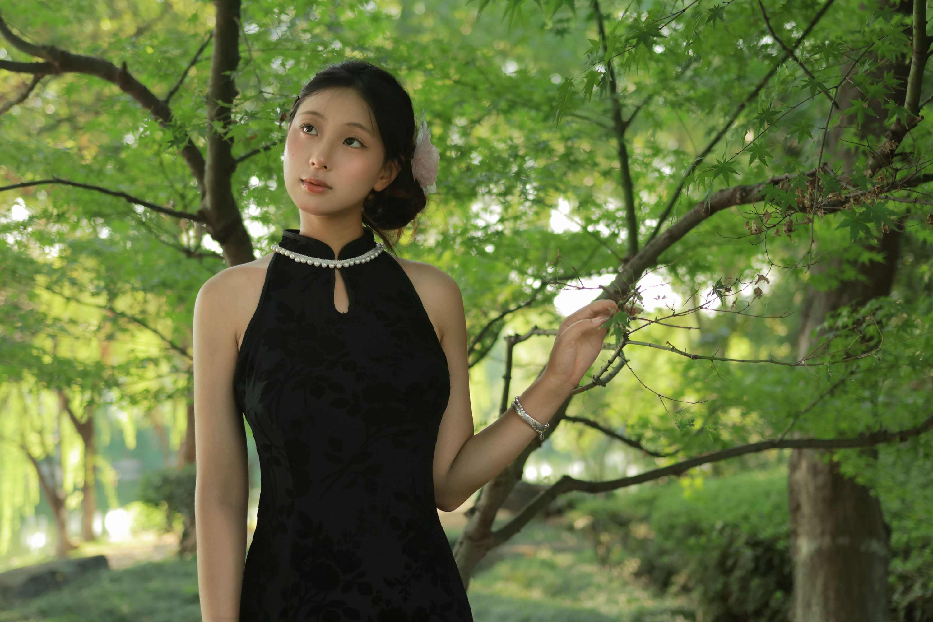 小u – 《湖边旗袍》[46P] 插图4