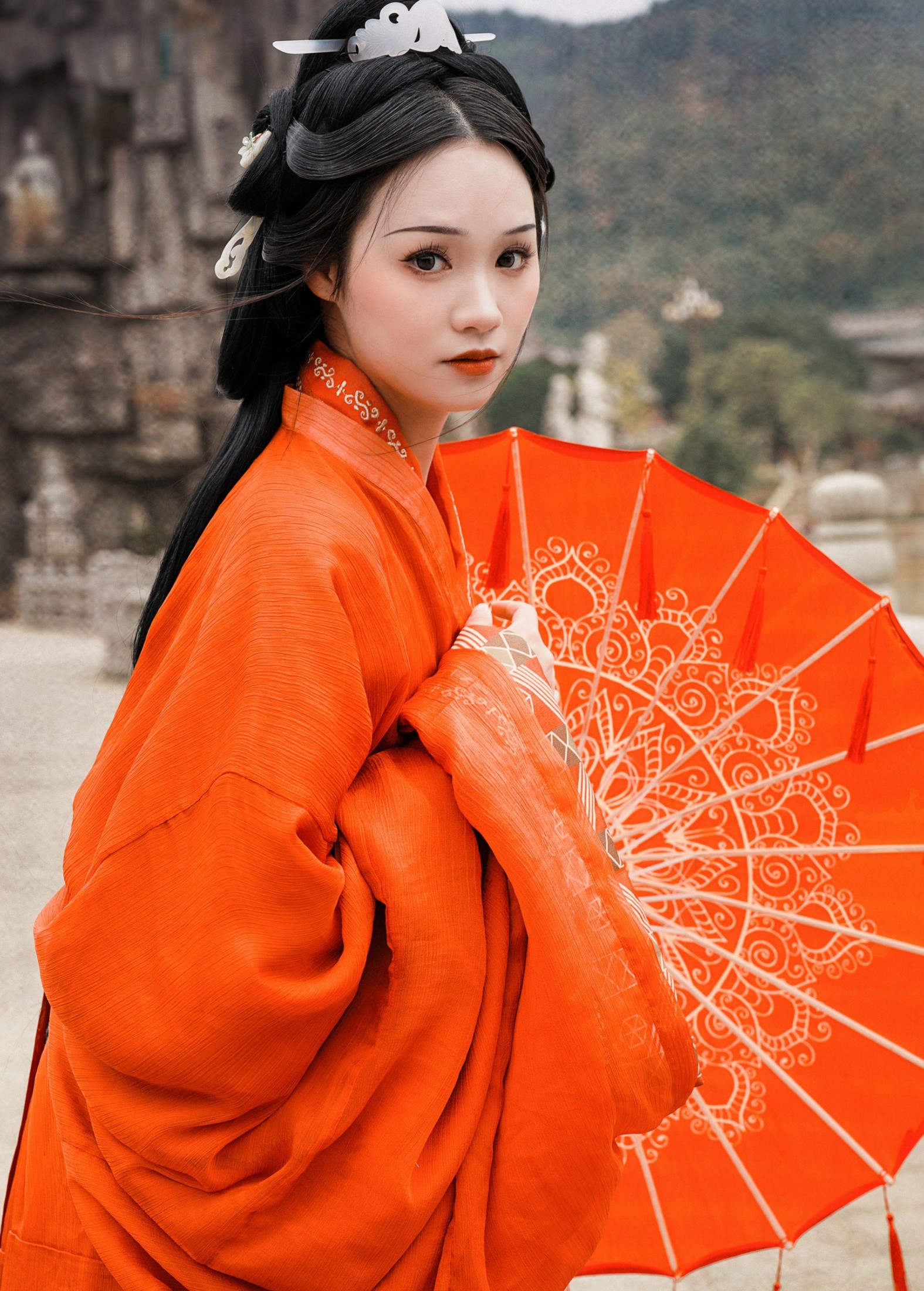 泱泱泱呀 – 《古风人像拍摄-万佛寺-泱泱》[31P] 插图2