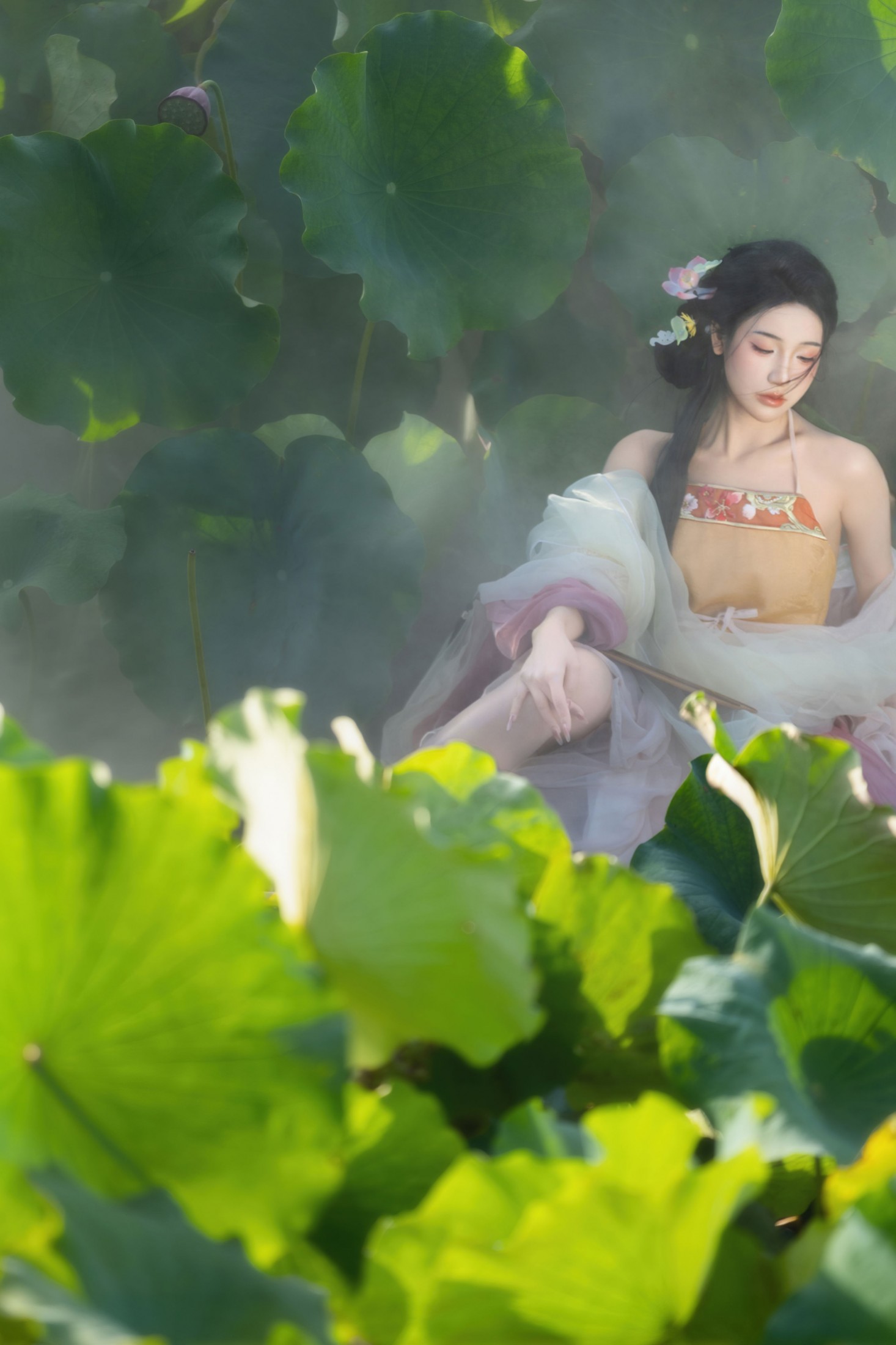 – 《荷香沁骨，美人入画》[13P]-66COS