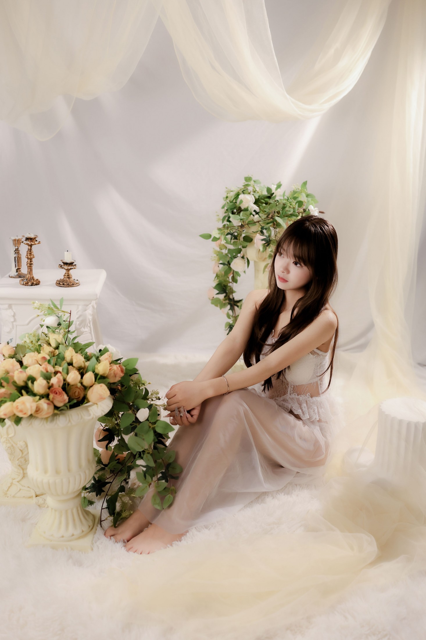 点点二 – 《白纱少女》[25P]-66COS