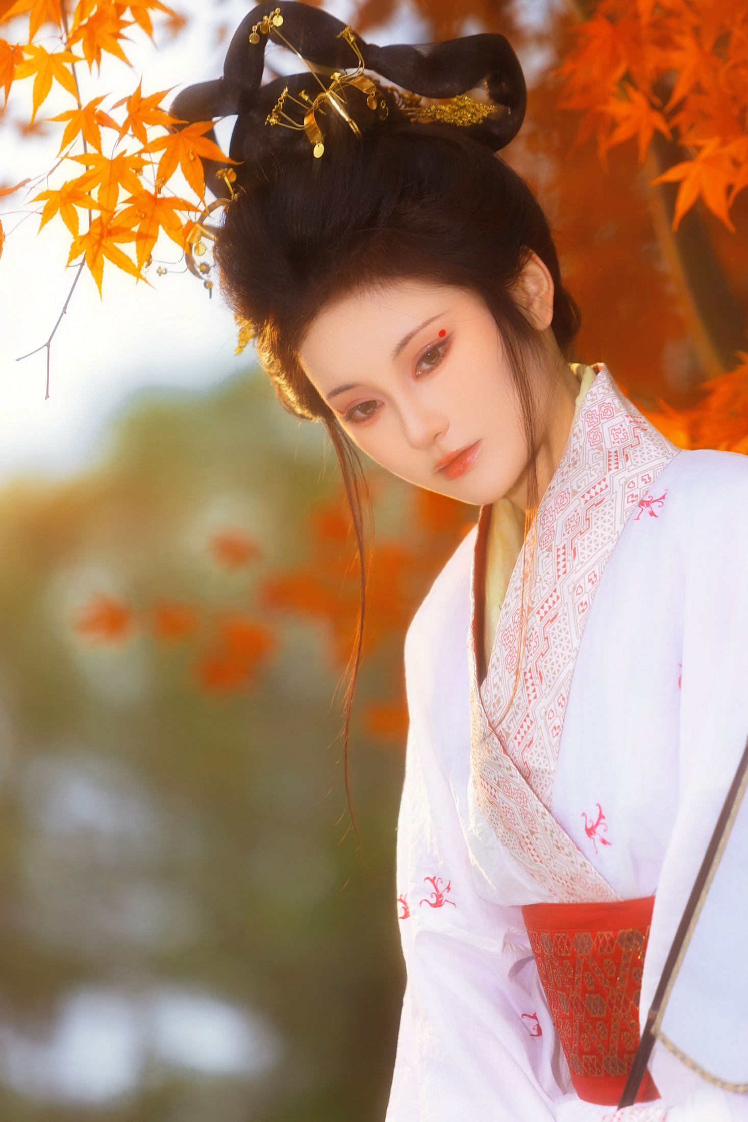 不听山 – 《战国袍 • 红枫》[14P]-66COS