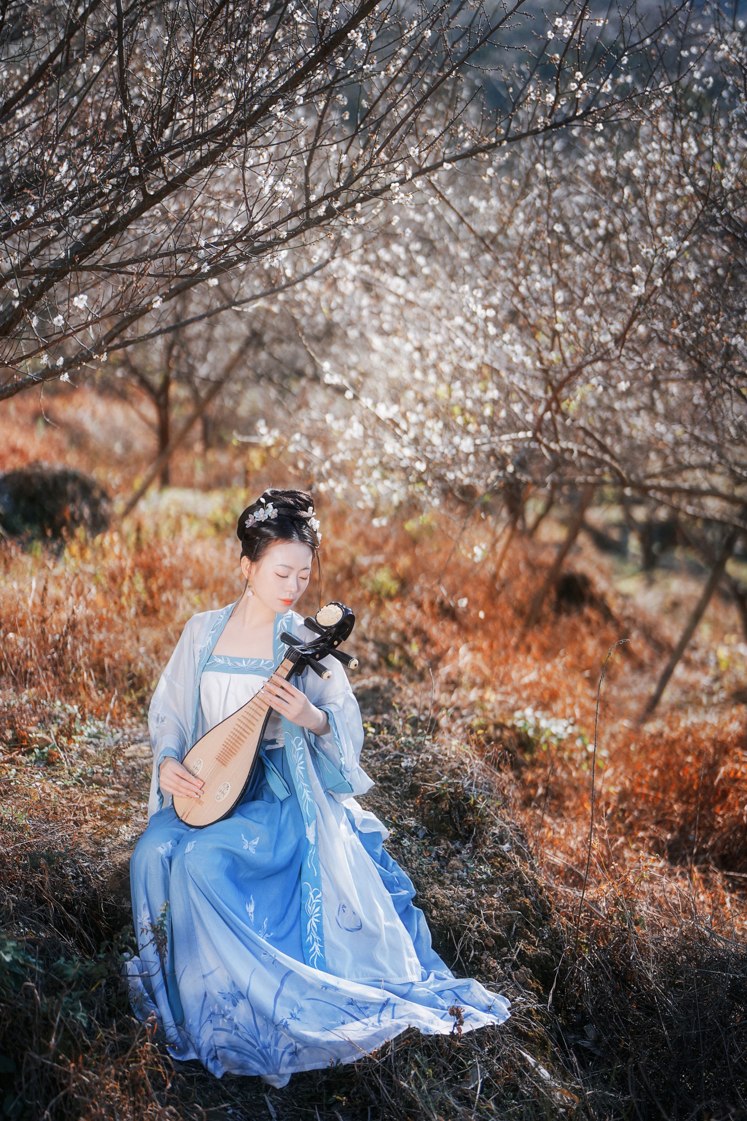 腿子 – 《古风人像拍摄-梅花-腿子》[18P]-66COS