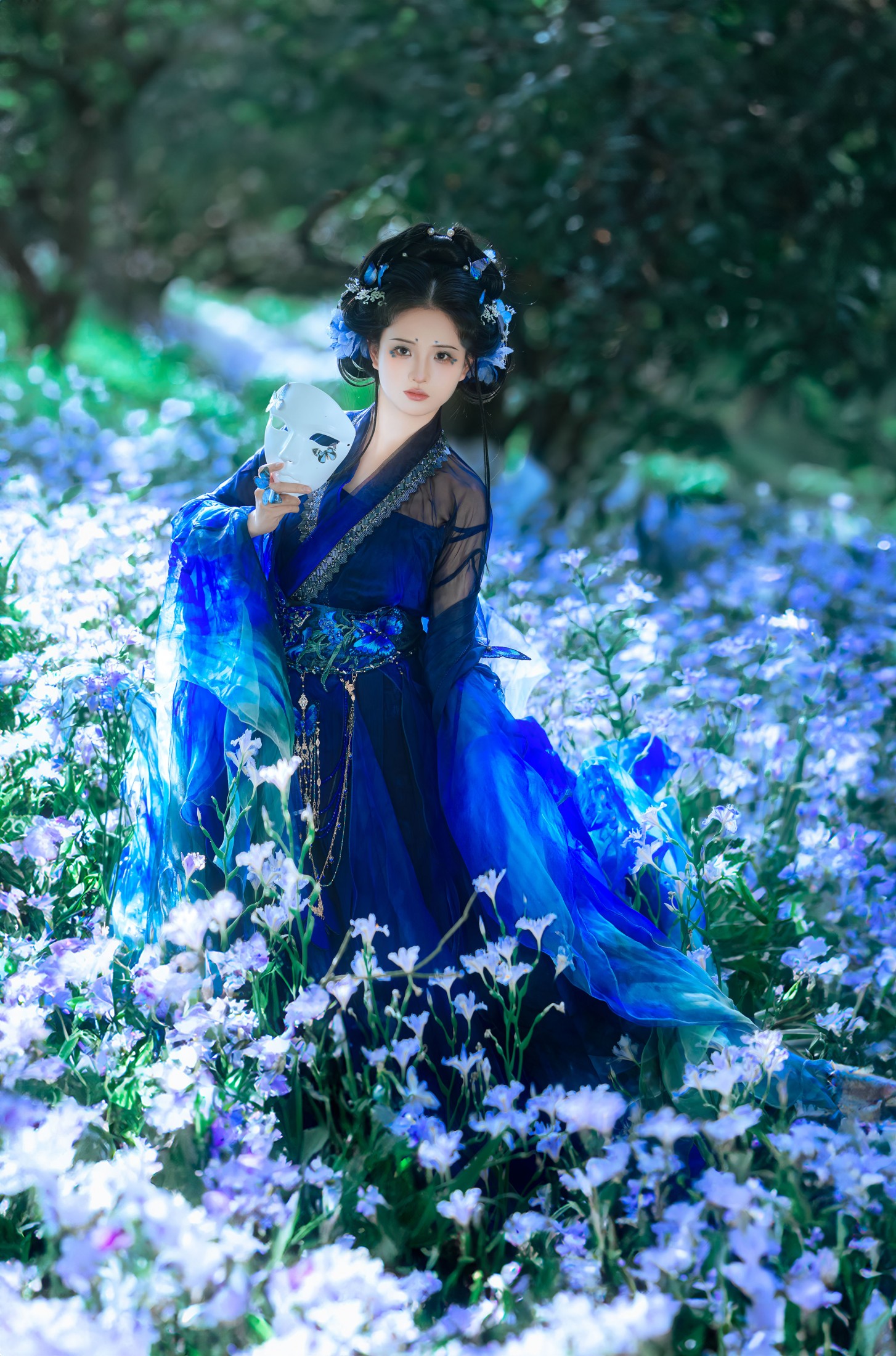 烟烟 - 《蓝尾蝶》[12P]-66COS