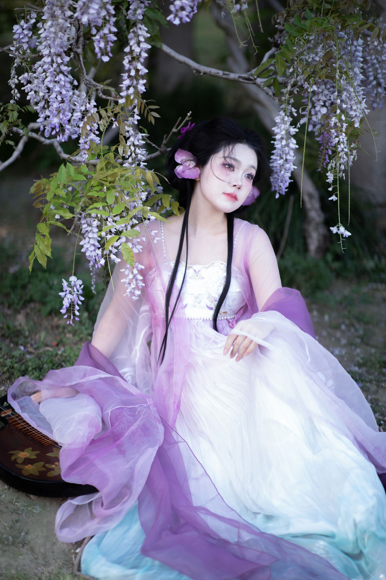 绒绒栗栗 - 《紫藤挂云木》[9P]-66COS