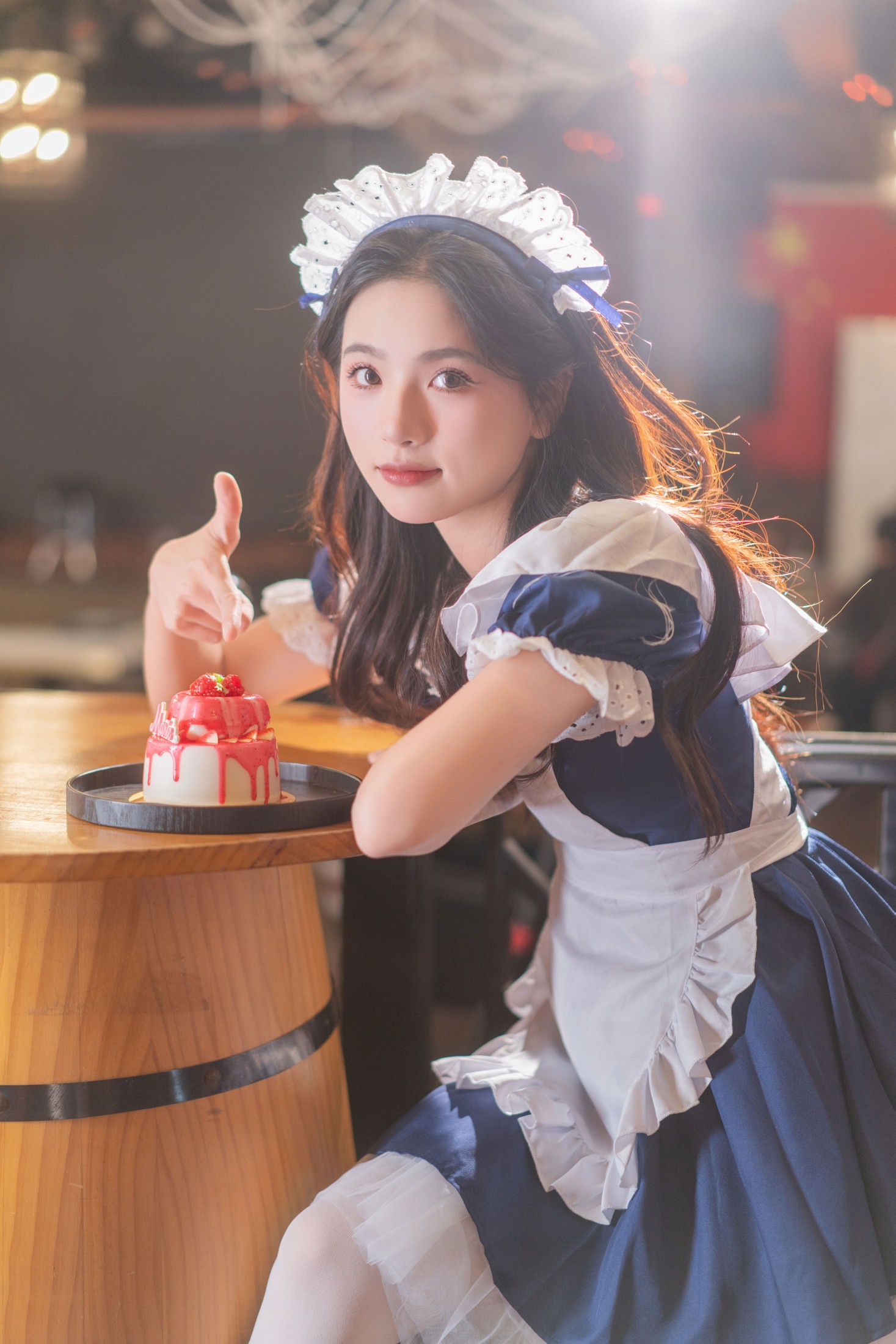 小张 - 《酒馆里的蓝白甜风“服务生”》[39P]-66COS