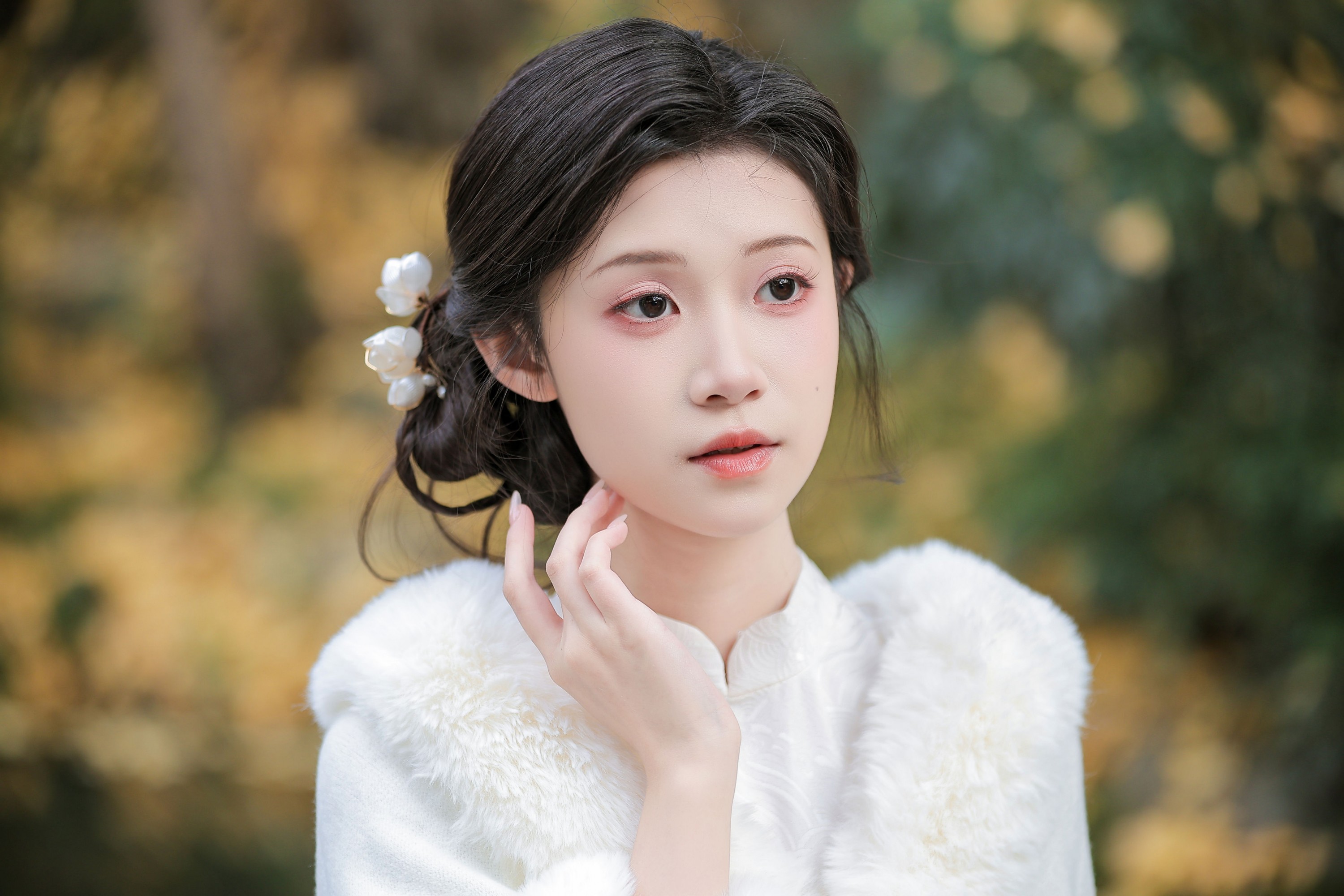 一口烧麦 - 《适合冬天的一组旗袍》[10P]-66COS