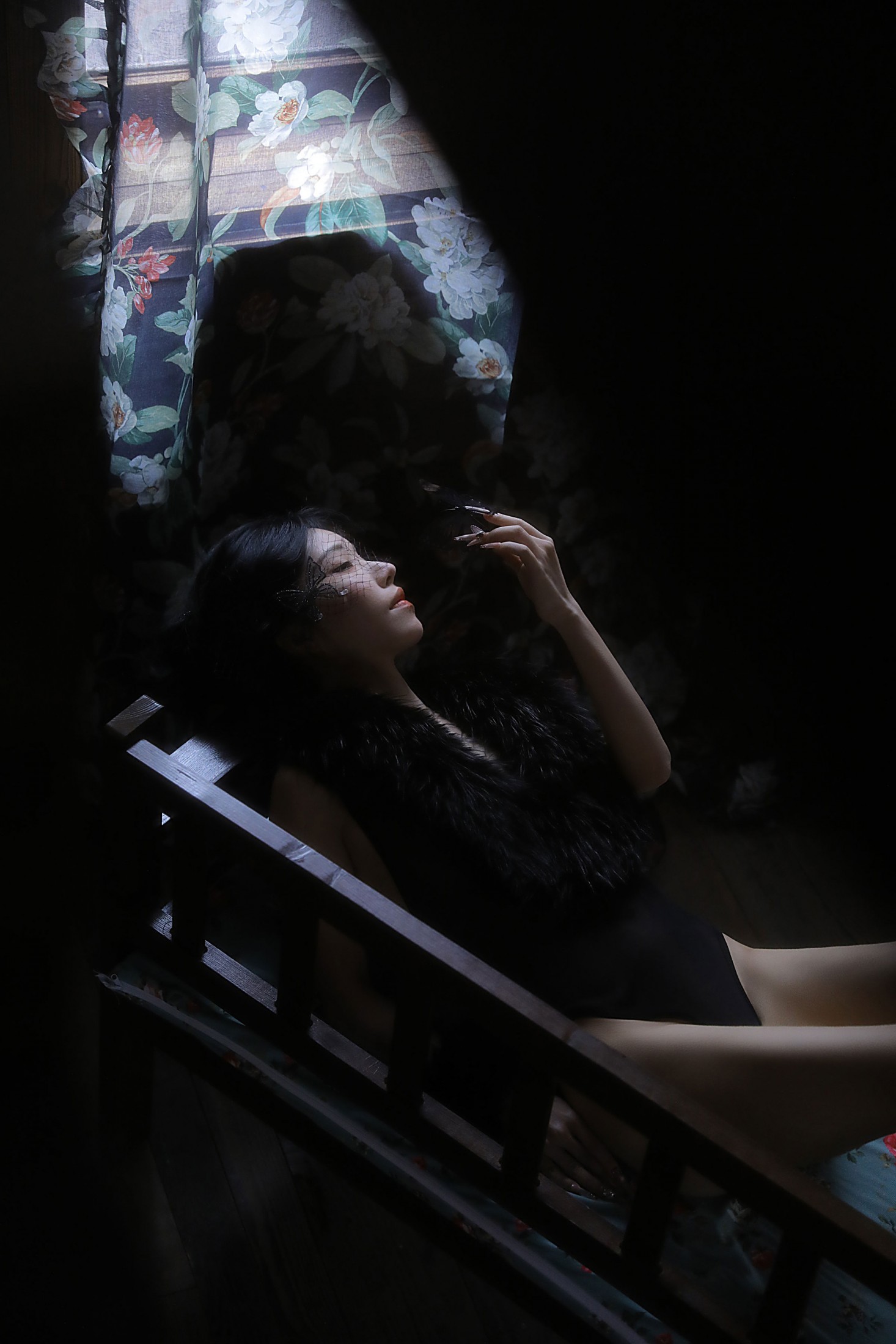 野生模特园子 - 《黑蝶》[17P]-66COS