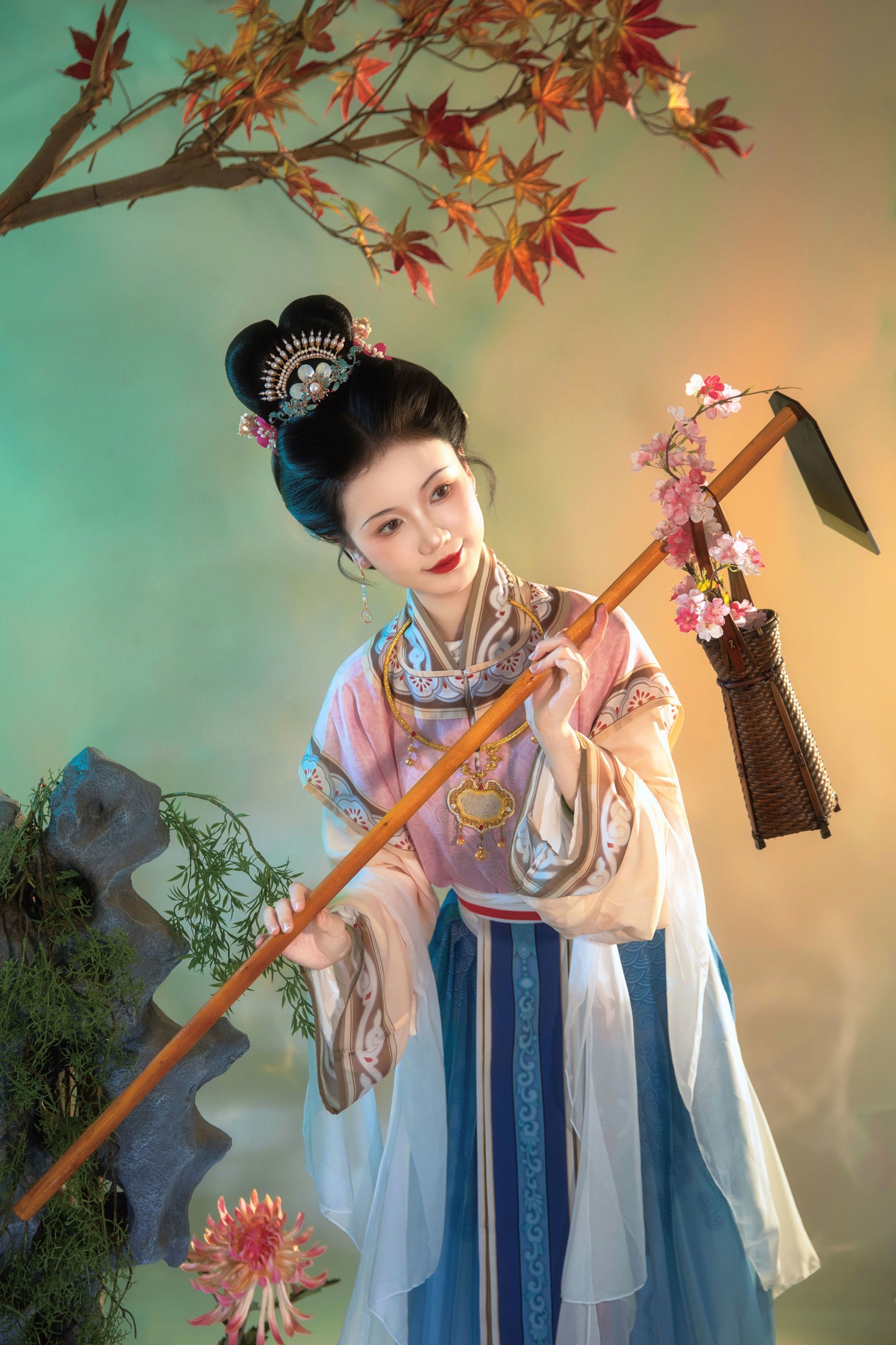 花时时 - 《古画黛玉-内景》[10P]-66COS