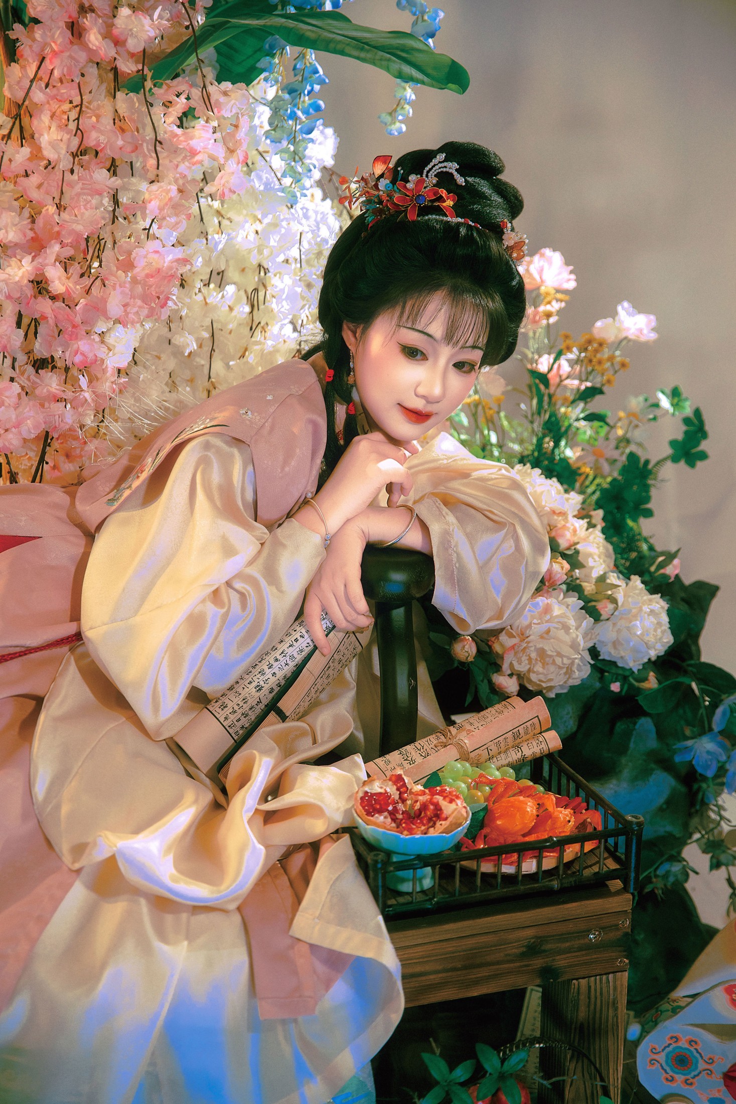 赵噗噗 - 《繁花如锦觅安宁》[15P]-66COS