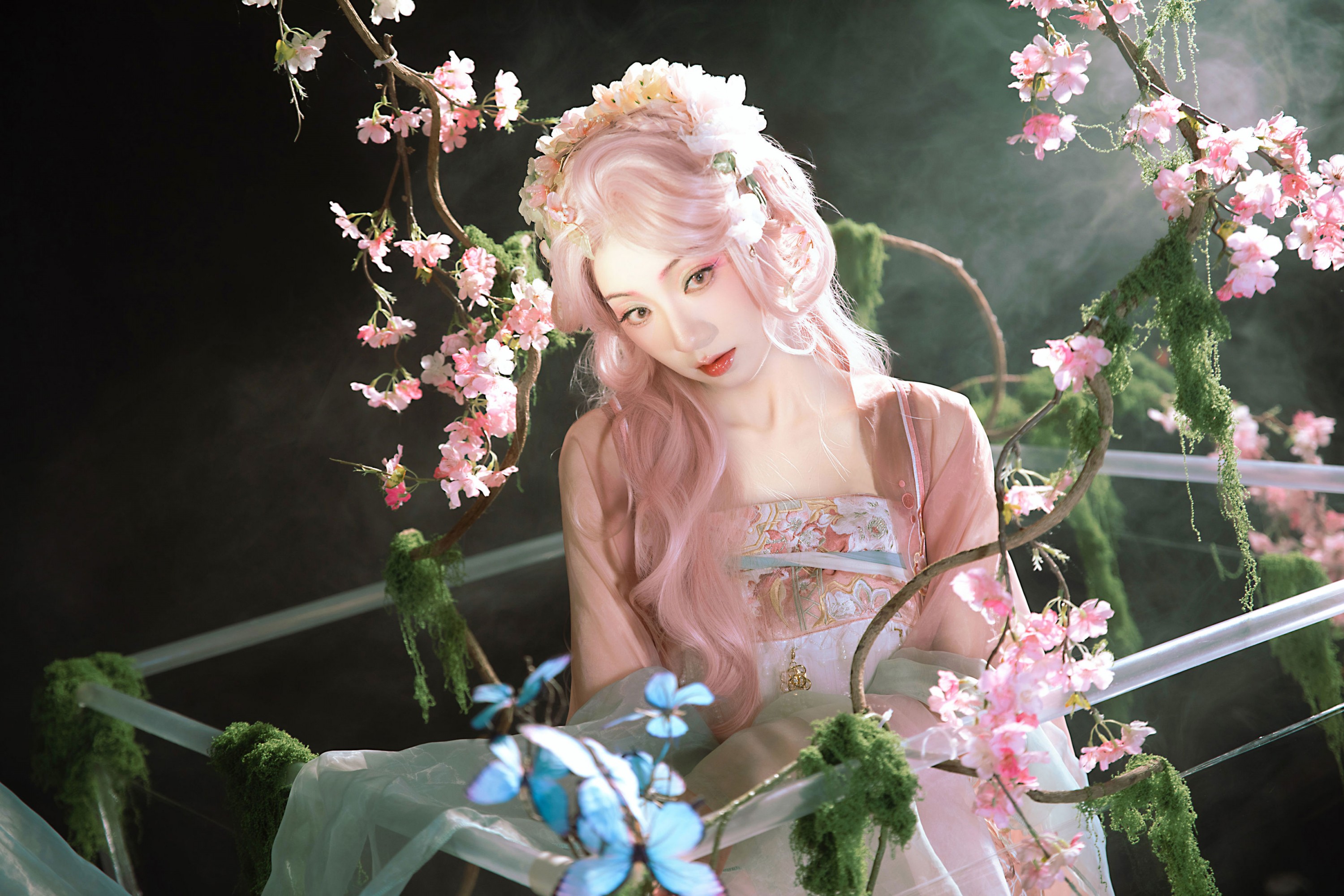 九上天 - 《花房里的花成精了》[11P]-66COS