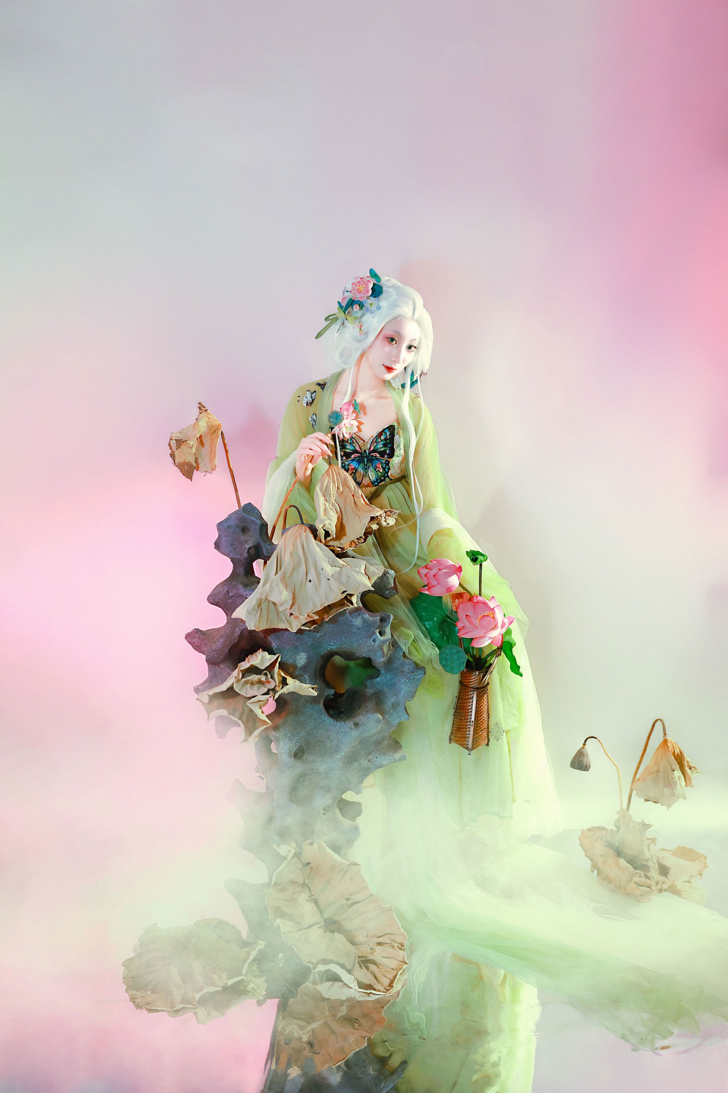 九上天 - 《枯荷｜“万物生”》[11P]-66COS