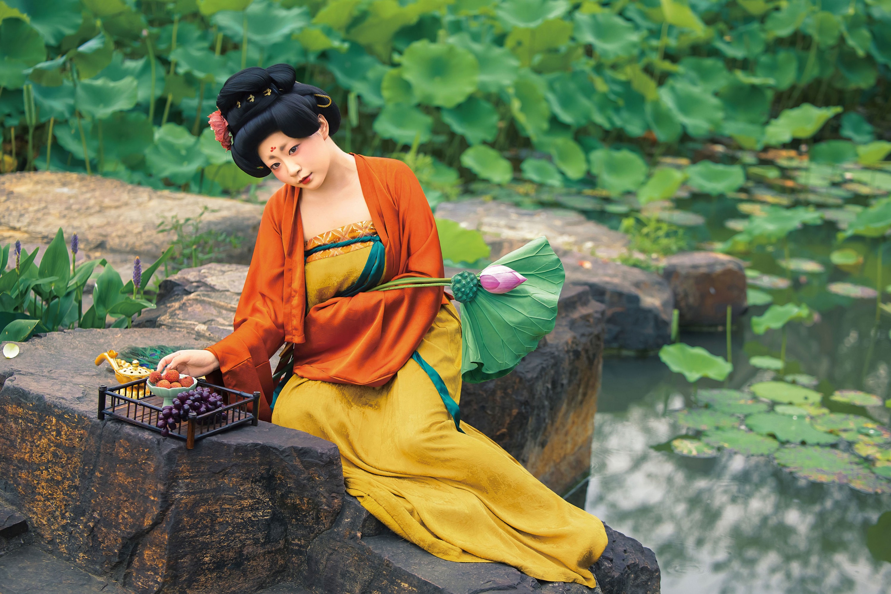 祈年年 - 《夏日荷》[11P]-66COS