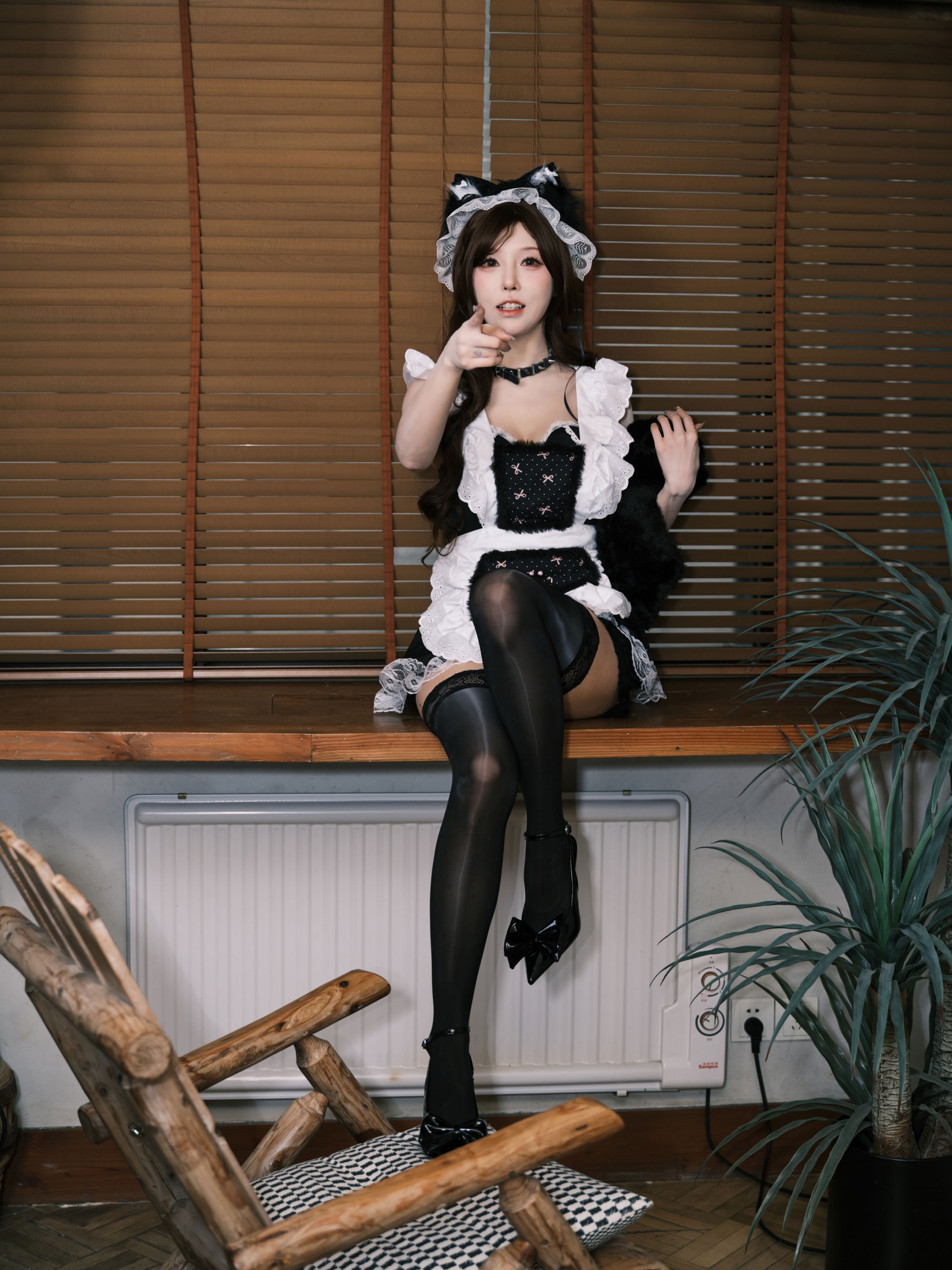 夏树友人帐 - 《主人不在家顽皮女仆树哥的摸鱼时光》[24P]-66COS