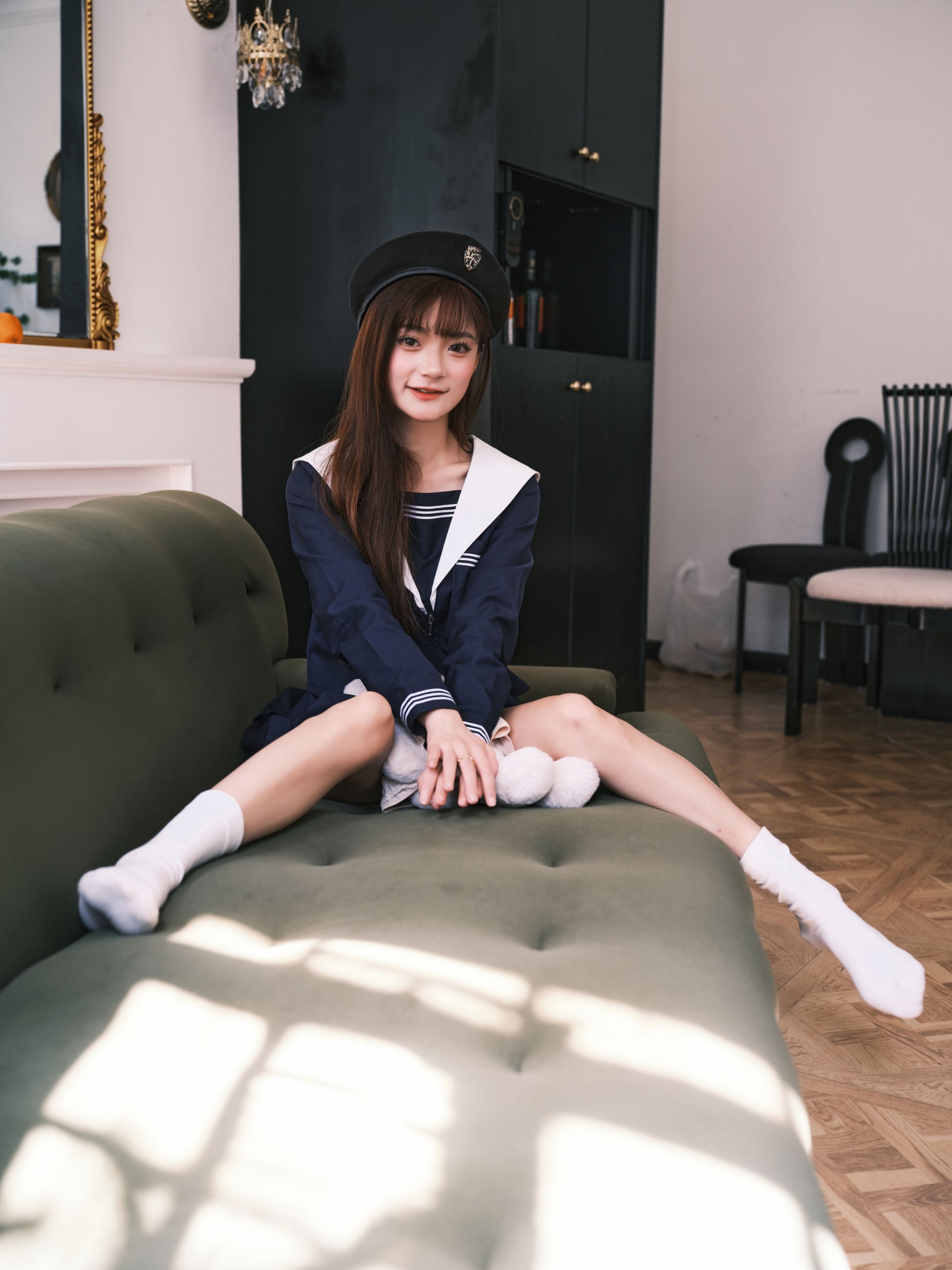 小山早见 - 《水手服少女与小熊娃娃的午后》[20P] 插图2