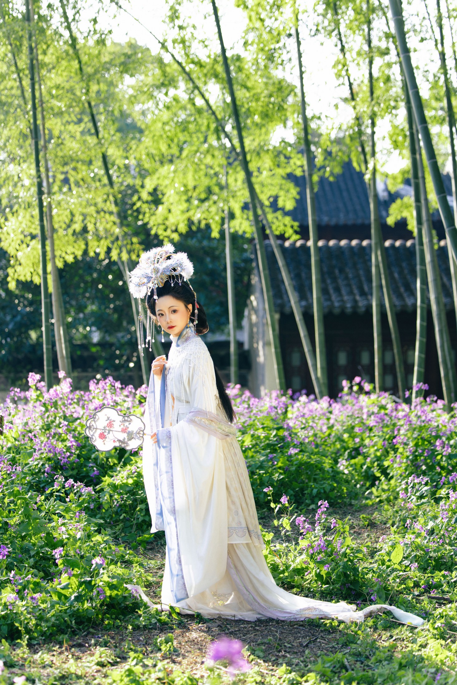 文叨叨 - 《神仙图｜二月兰》[16P]-66COS