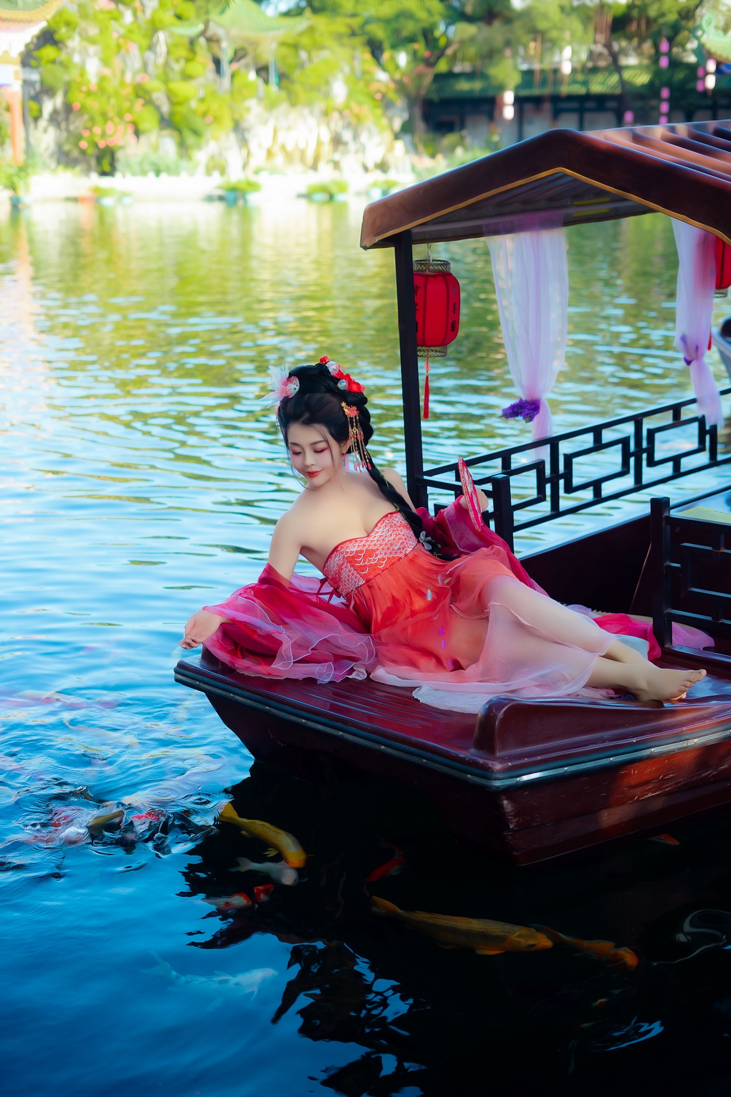 米妮爱美丽 - 《锦鲤汉服美女》[28P]-66COS