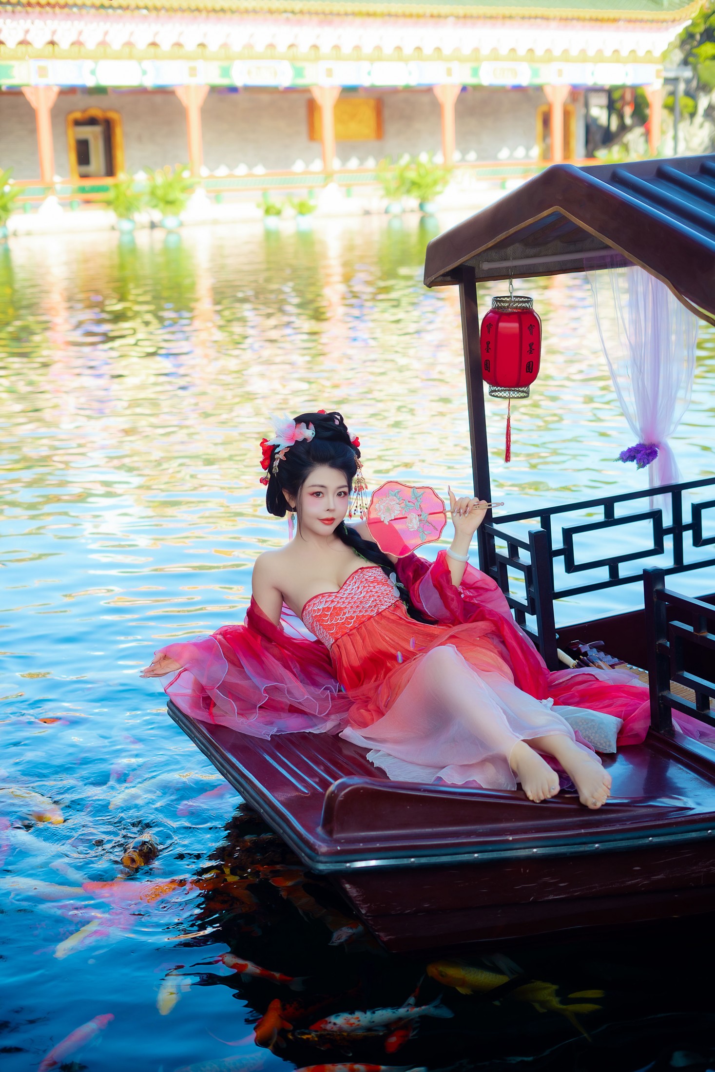 米妮爱美丽 - 《锦鲤汉服美女》[28P] 插图4