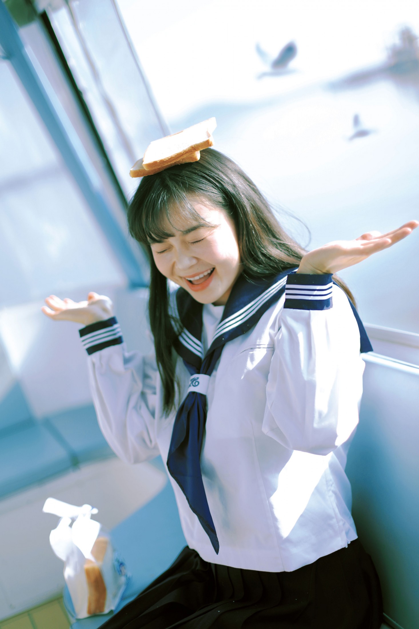 萌三碎 - 《海鸥少女》[13P]-66COS