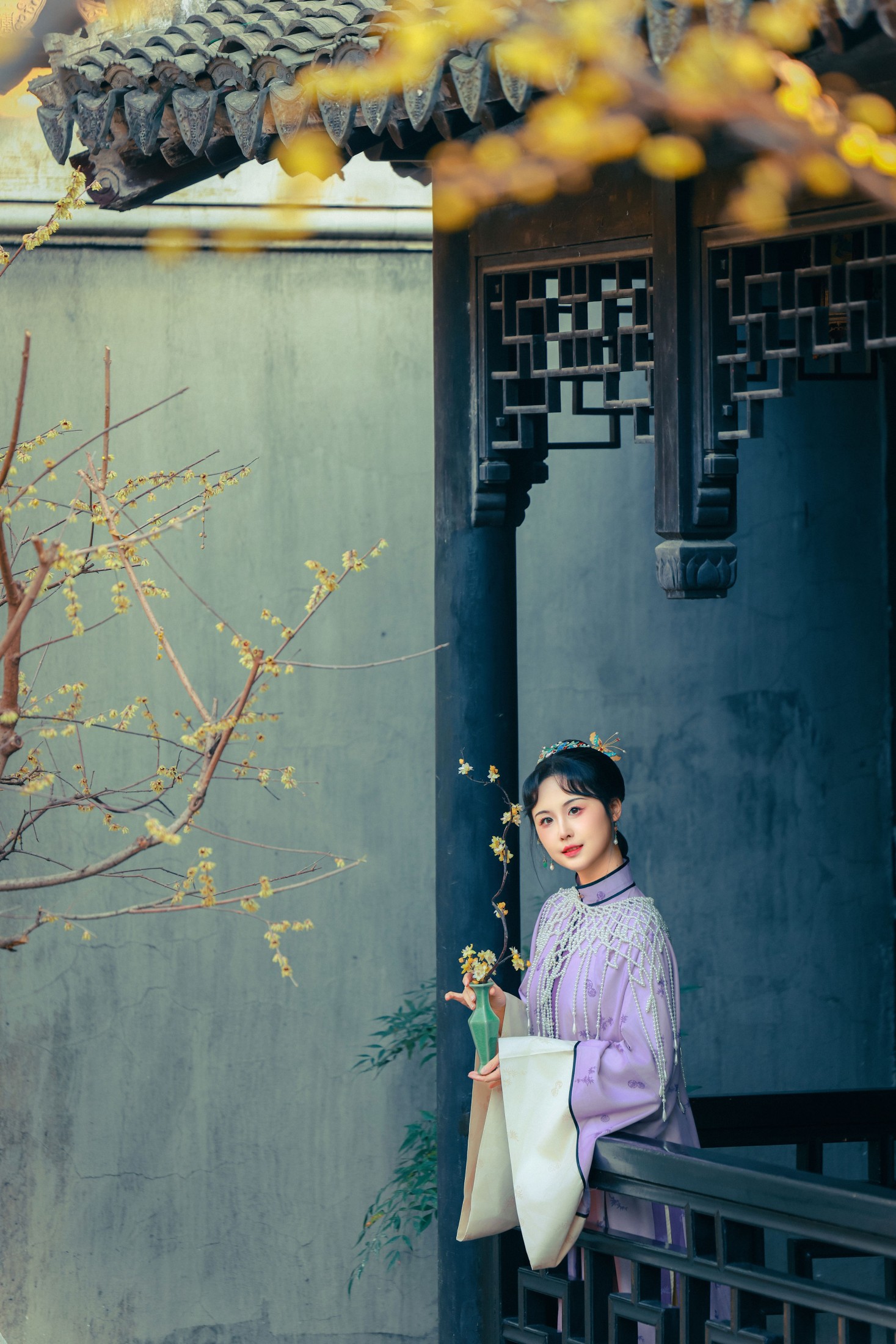 橘芙芙 - 《清｜蜡梅》[16P]-66COS