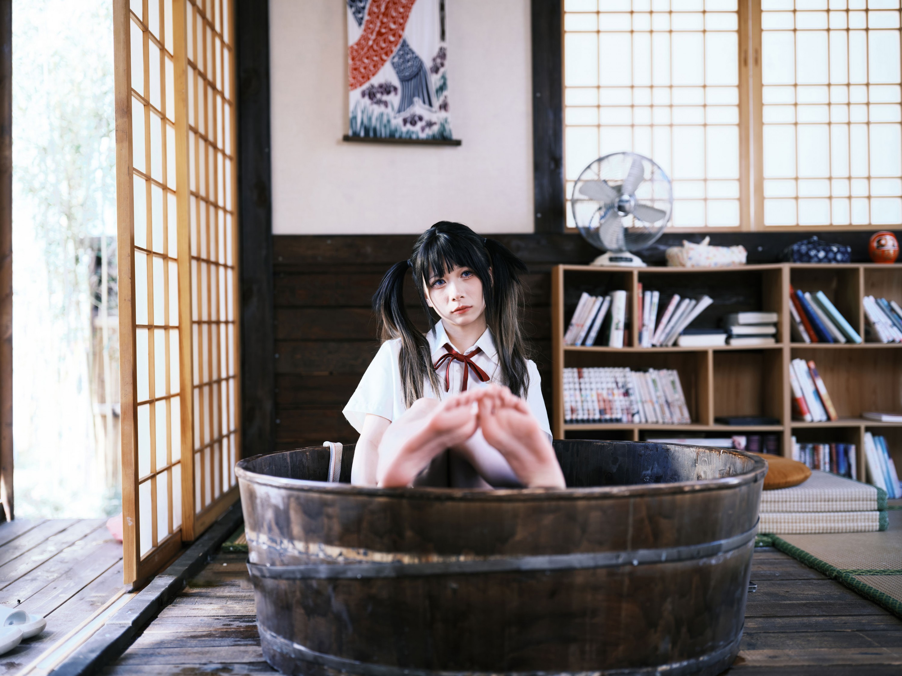 琴玖久 - 《大木盆里的小姑娘》[38P]-66COS