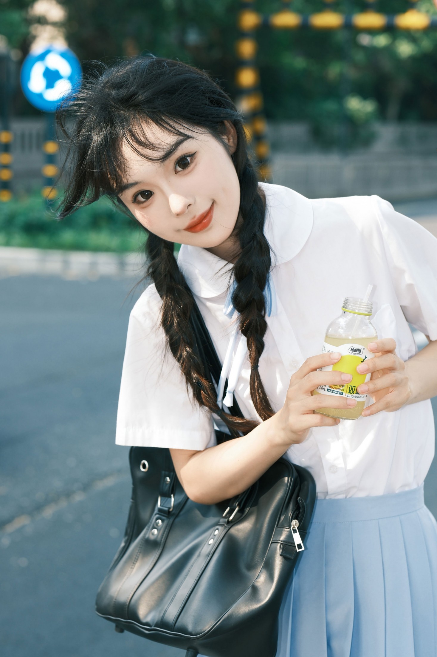 四月泡芙 - 《校服的裙摆》[14P]-66COS