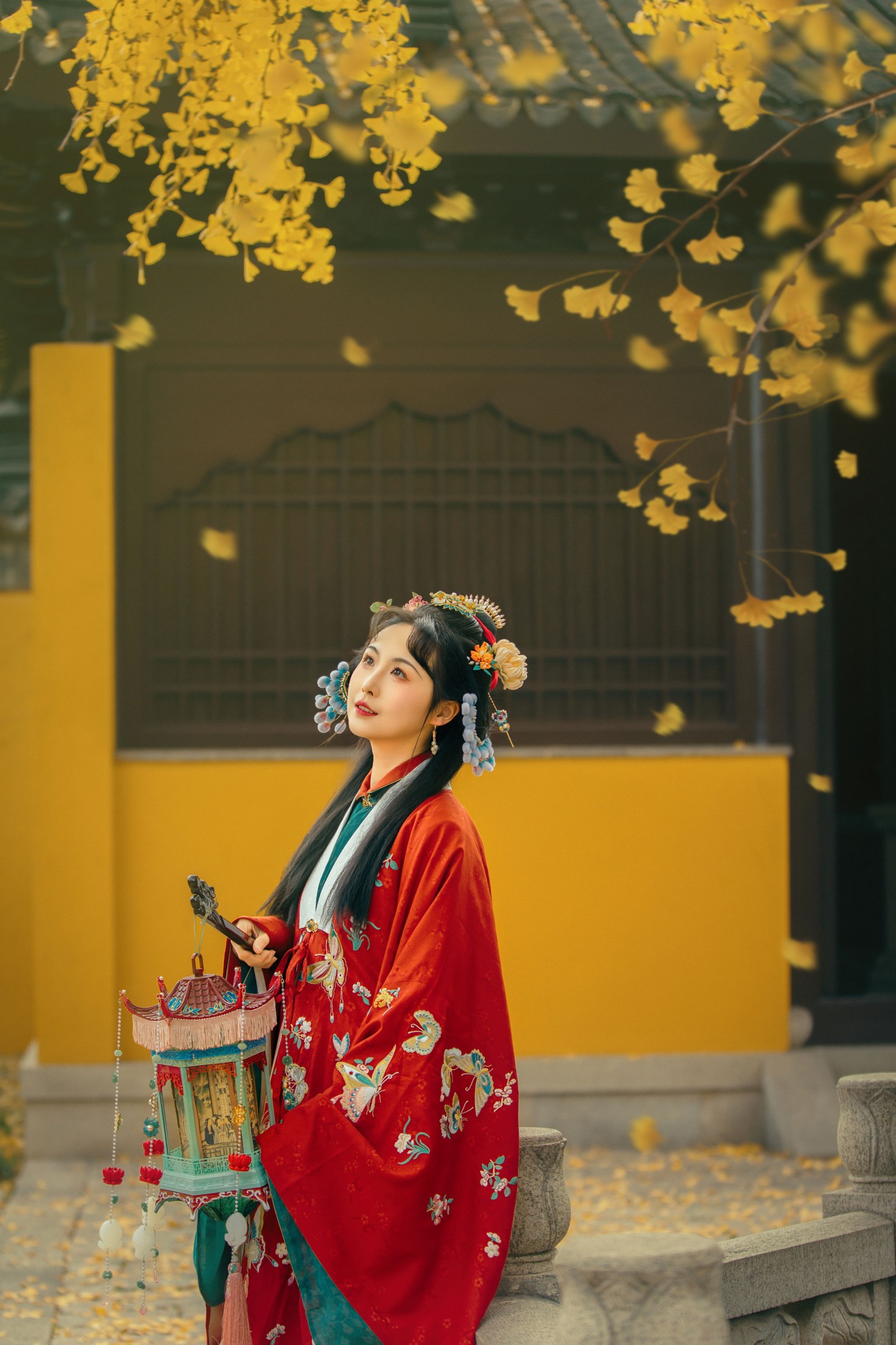 橘芙芙 - 《上方山的银杏》[10P]-66COS