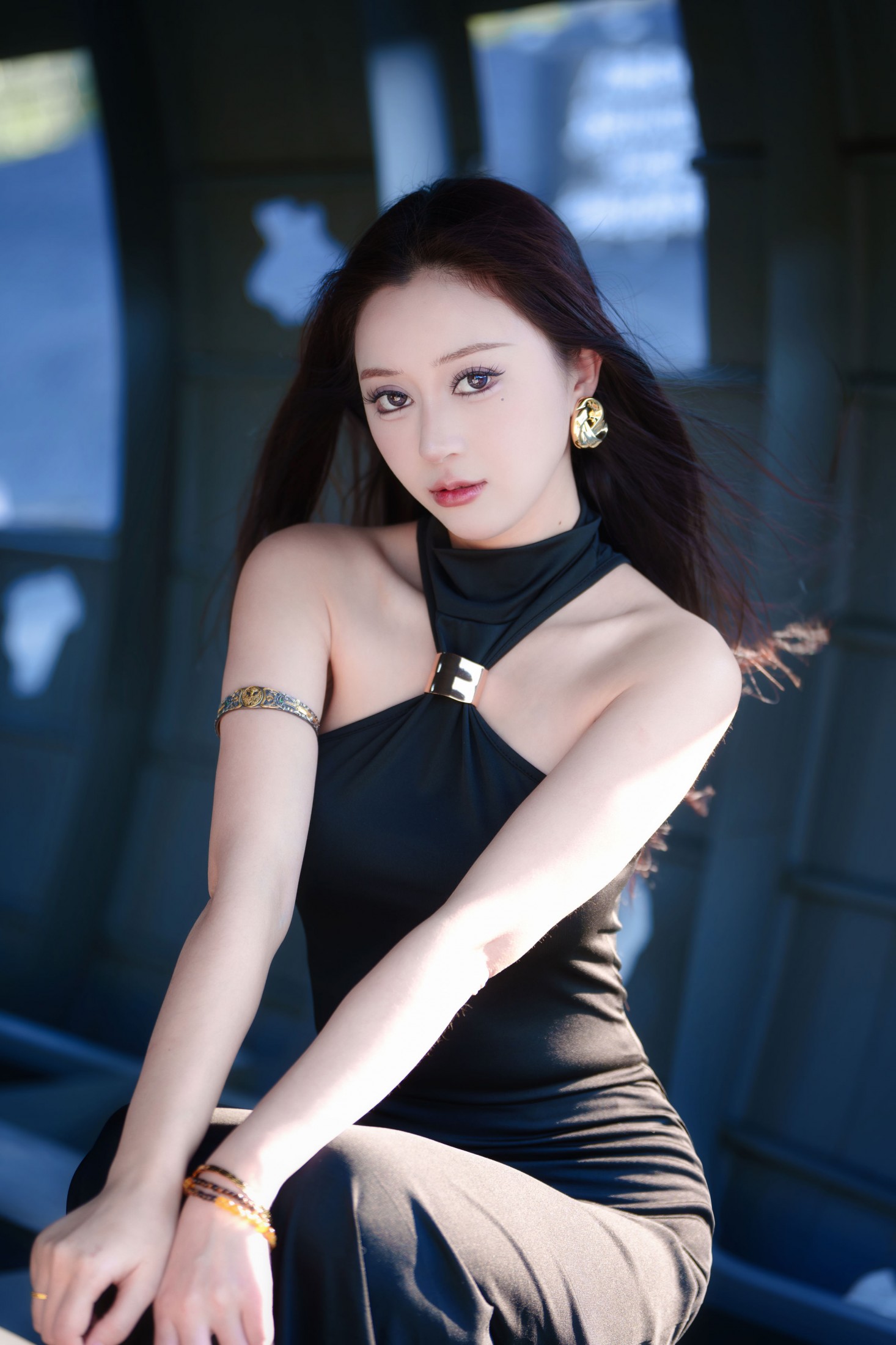 邓邓（摆烂版） - 《黑裙美女》[9P] 插图2