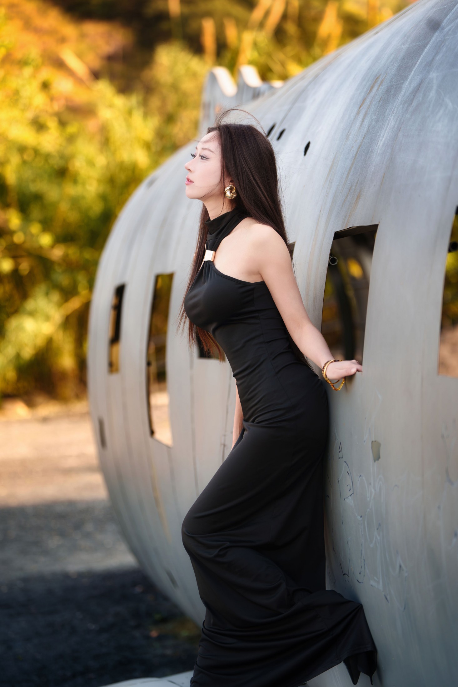 邓邓（摆烂版） - 《黑裙美女》[9P]-66COS