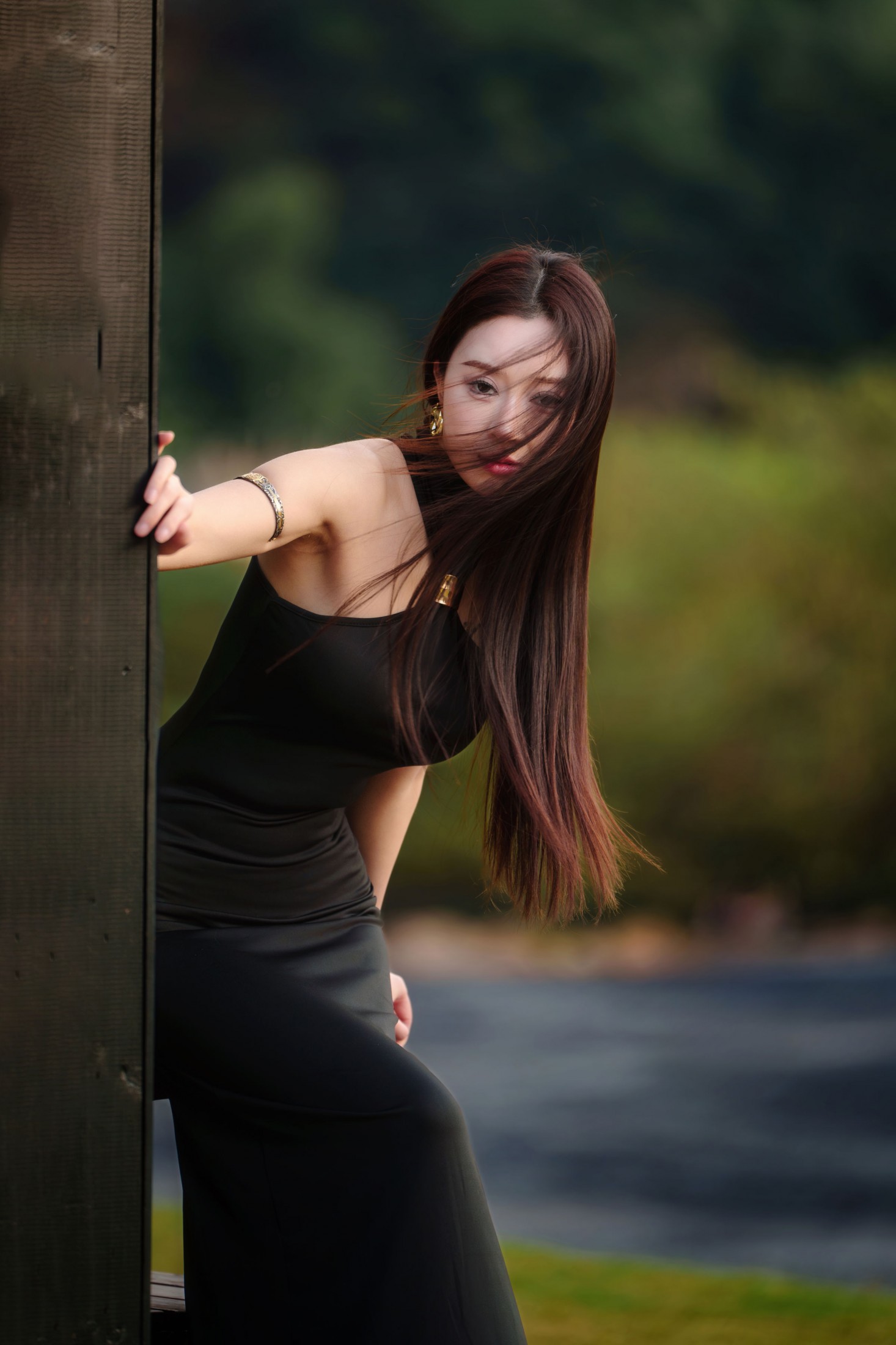 邓邓（摆烂版） - 《黑裙美女》[9P] 插图3