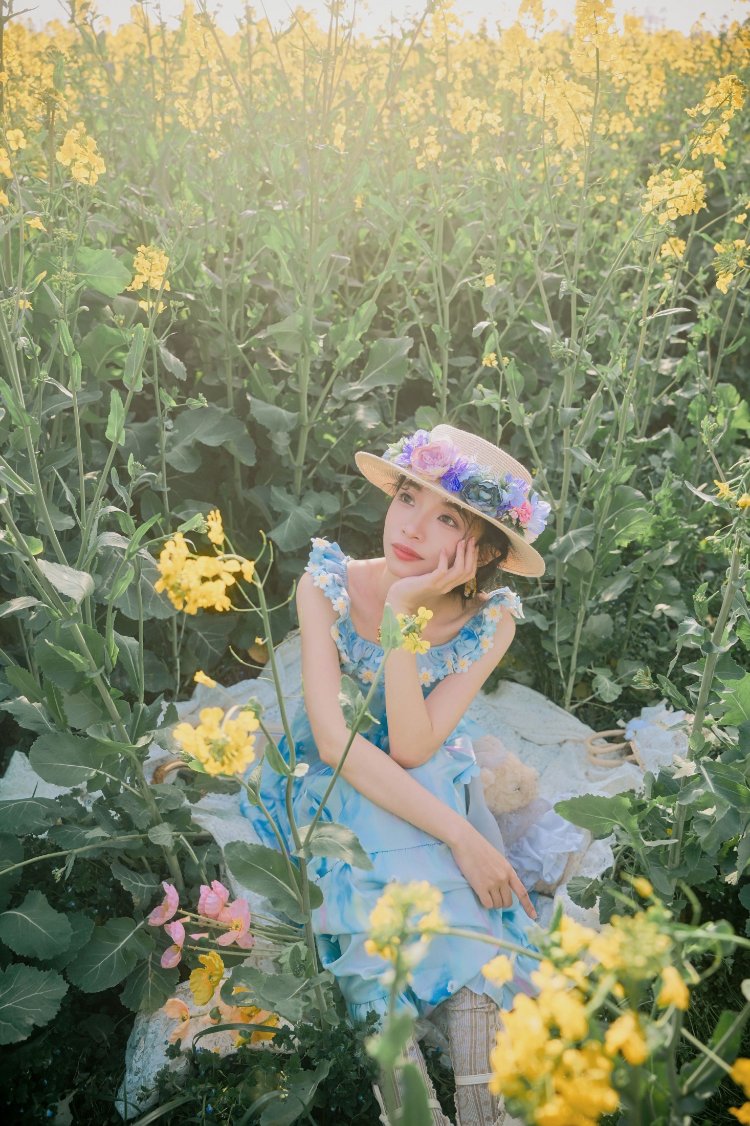 愿曦(南京模特版) - 《油菜花》[13P]-66COS