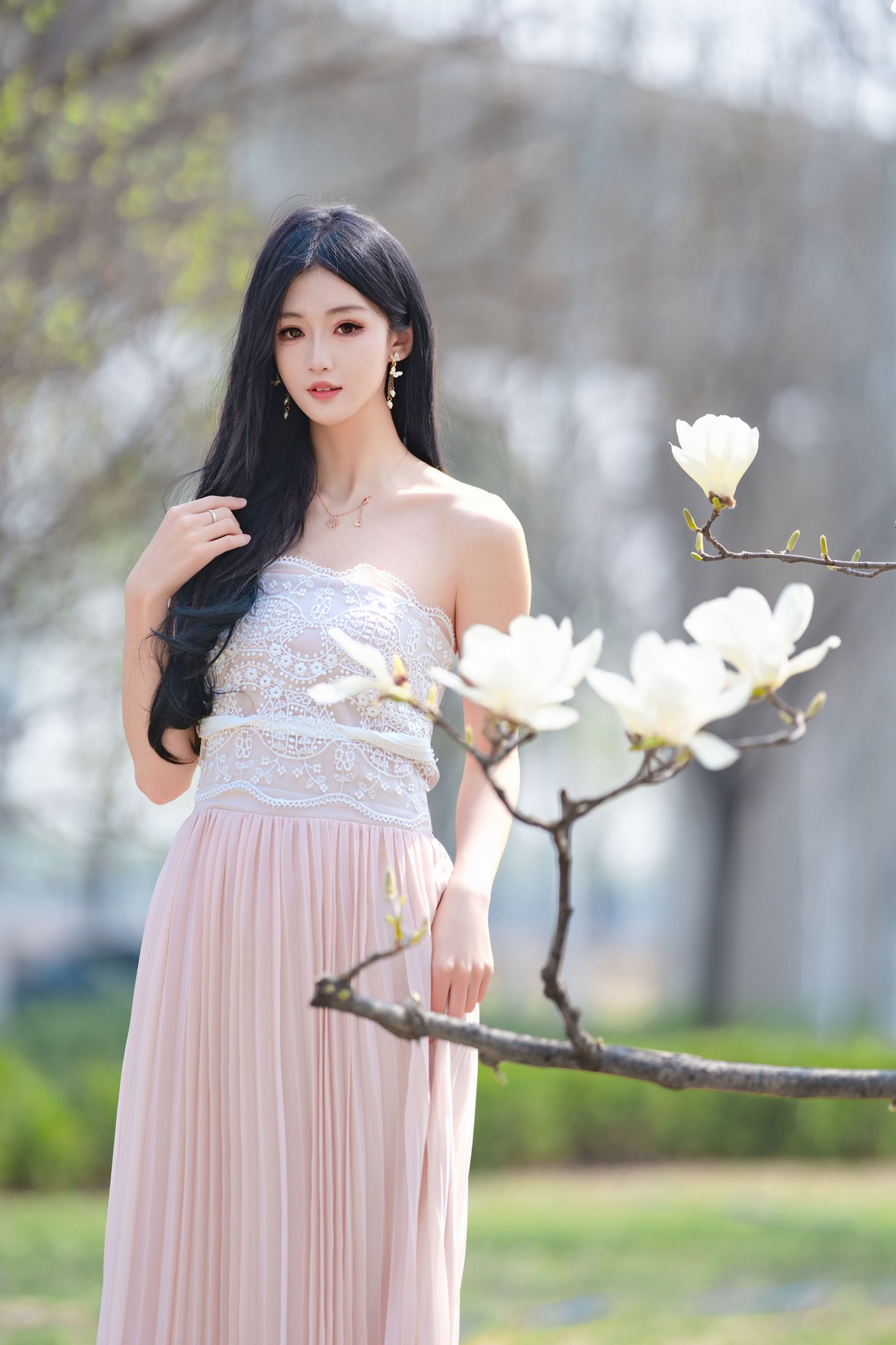 《玉兰花下 · 美人如玉》[18P]-66COS